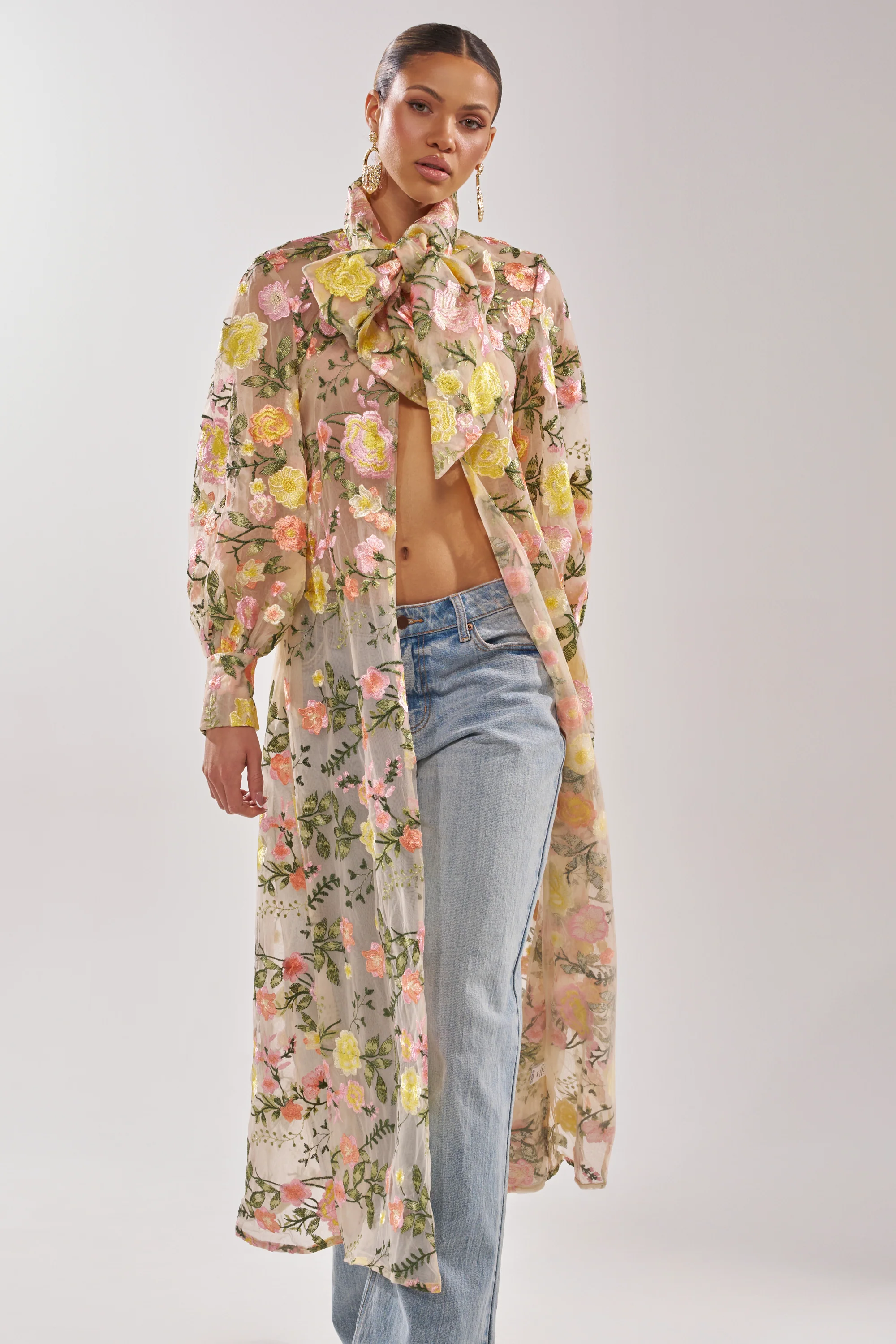 BOUQUET DREAMS FLORAL TULLE DUSTER - Image 5