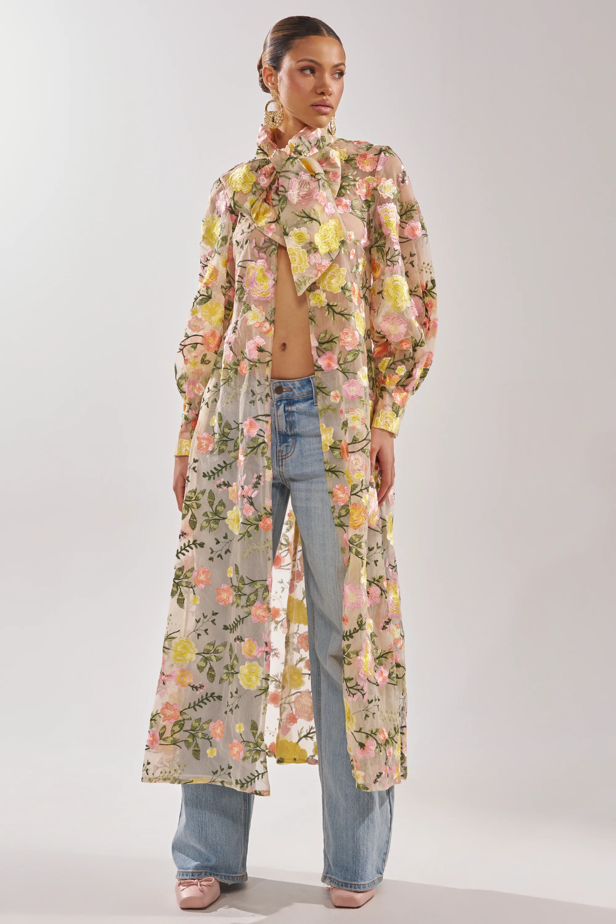 BOUQUET DREAMS FLORAL TULLE DUSTER - Image 6