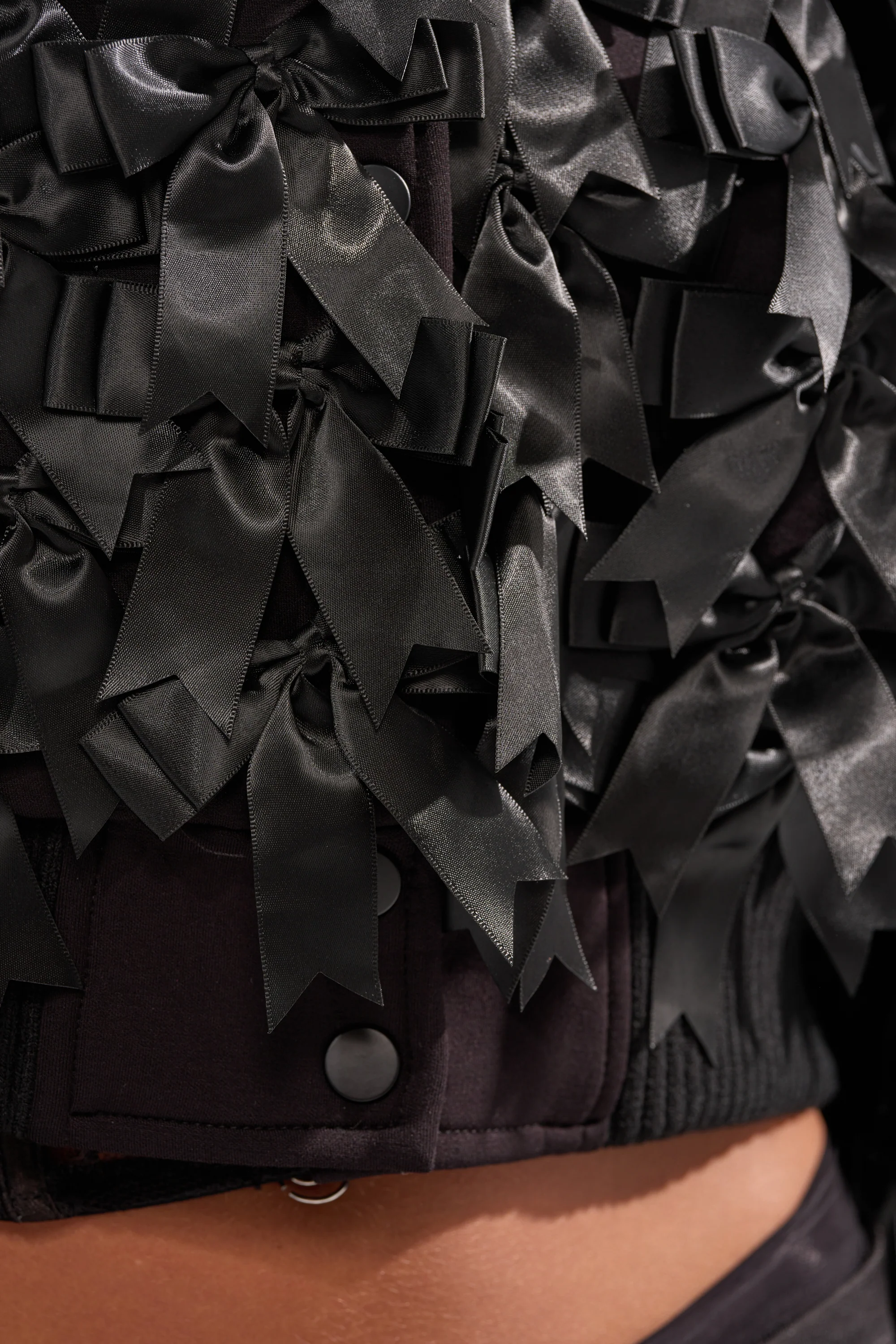 BOW DOWN SATIN BOMBER - Image 9