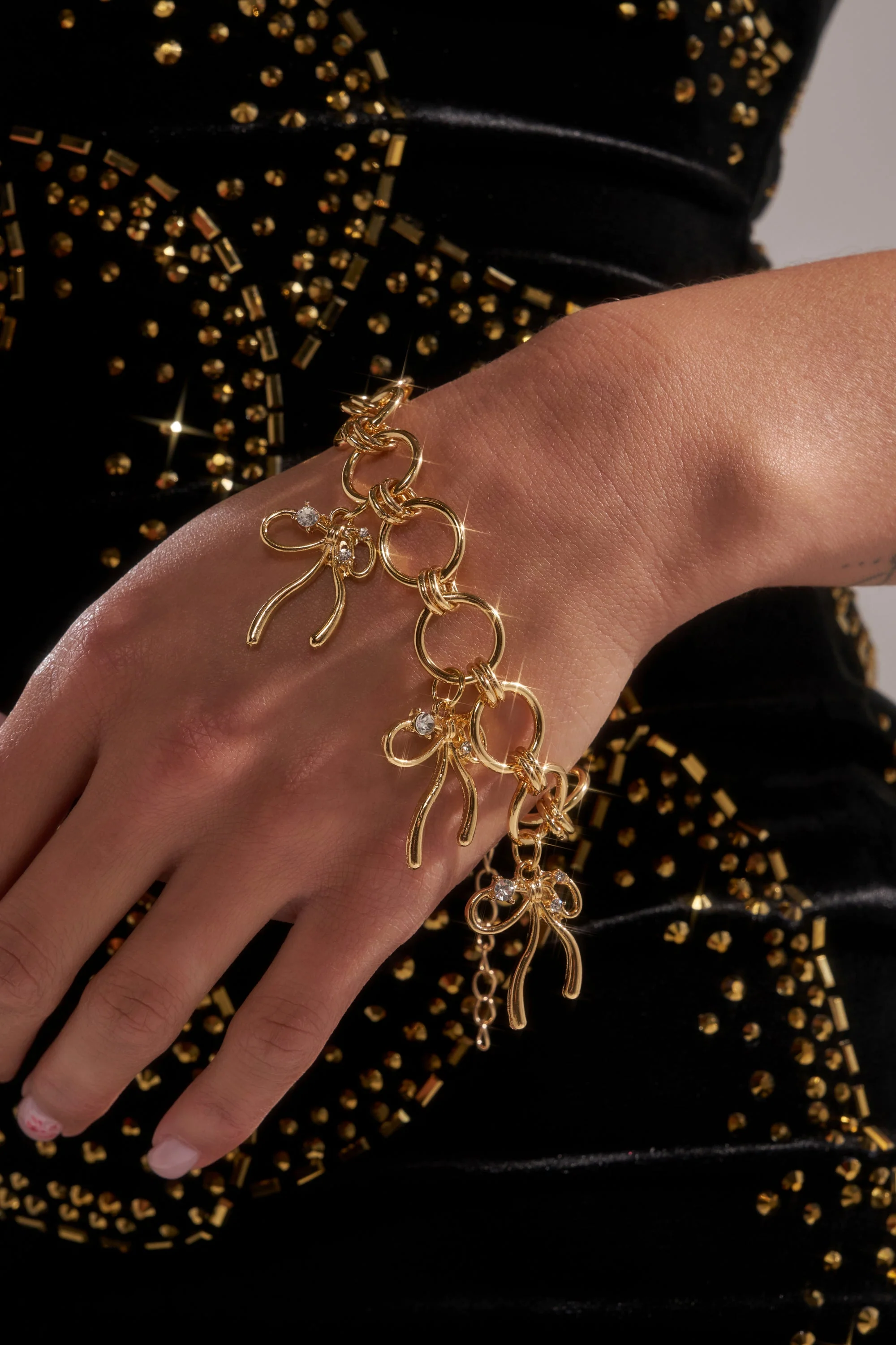 BOW TIME CHARM BRACELET - Image 2