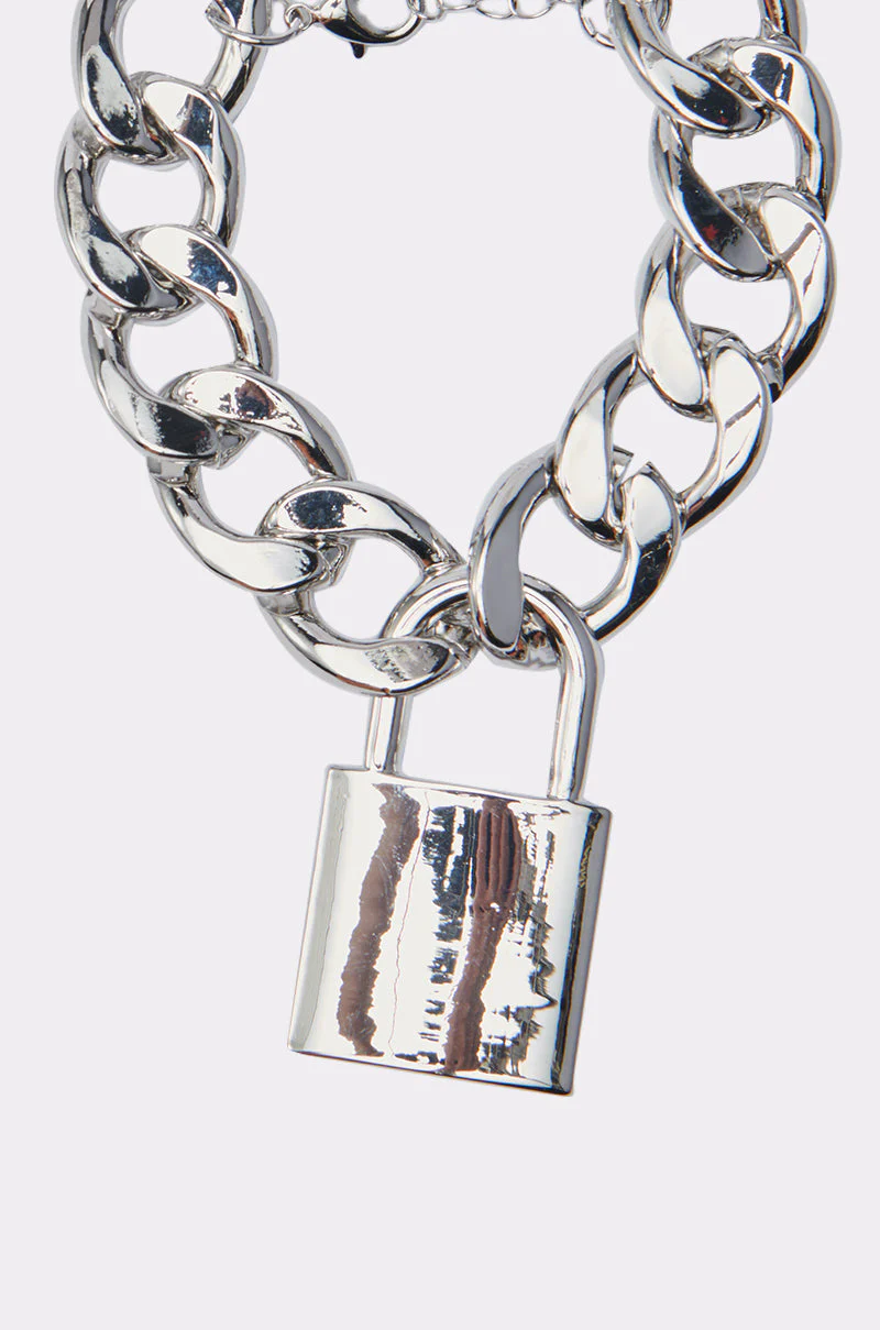 LOVE LOCKDOWN SILVER BRACELET - Image 3