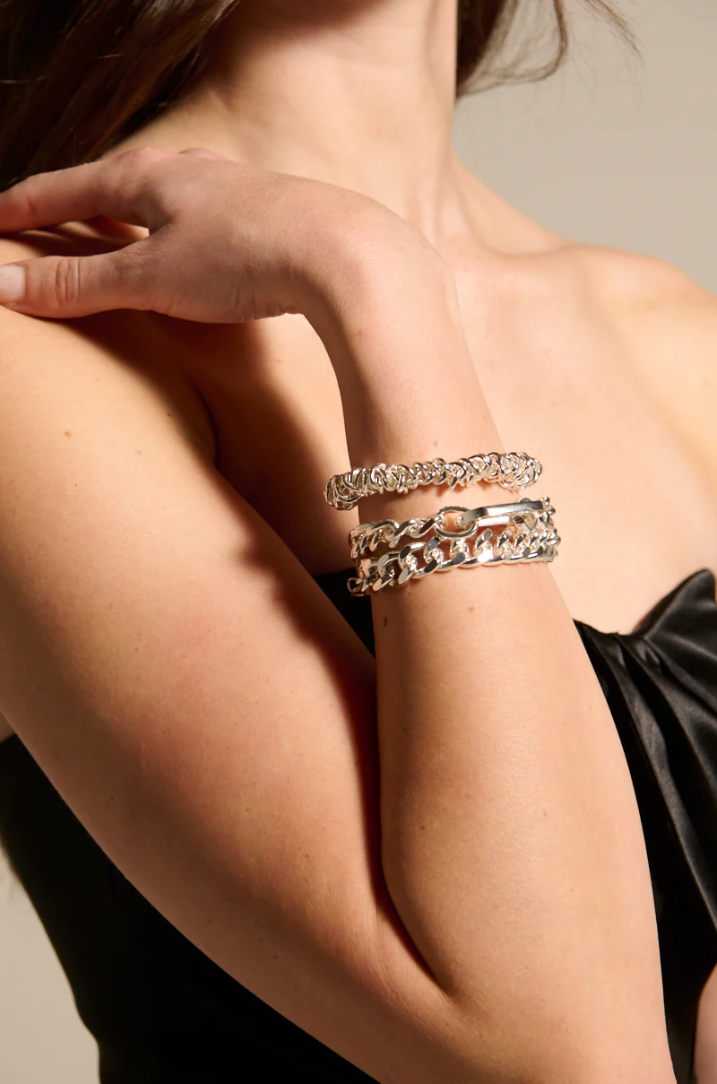 IZZY SILVER BRACELET SET