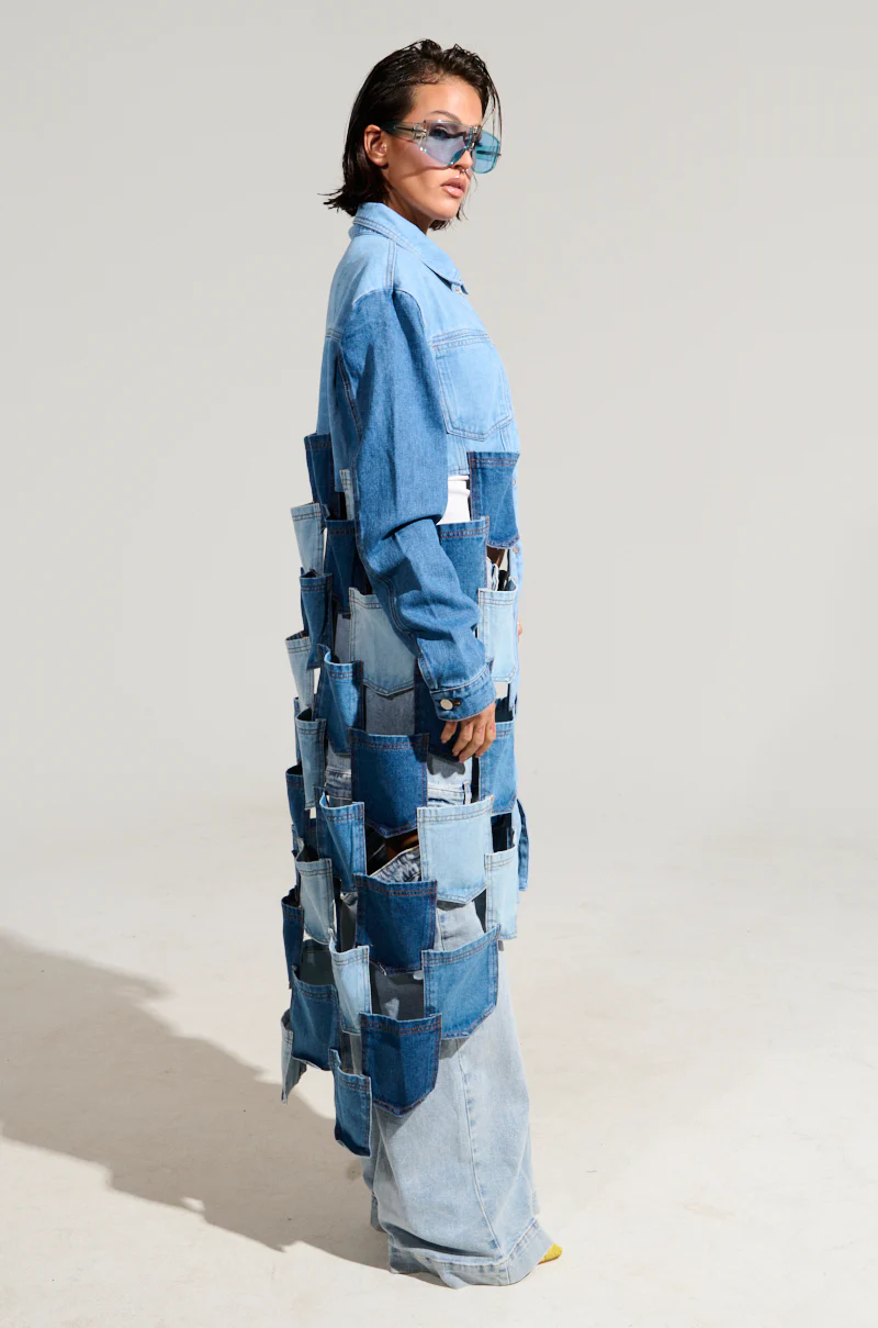 BRAXTON DENIM POCKET TRENCH - Image 6