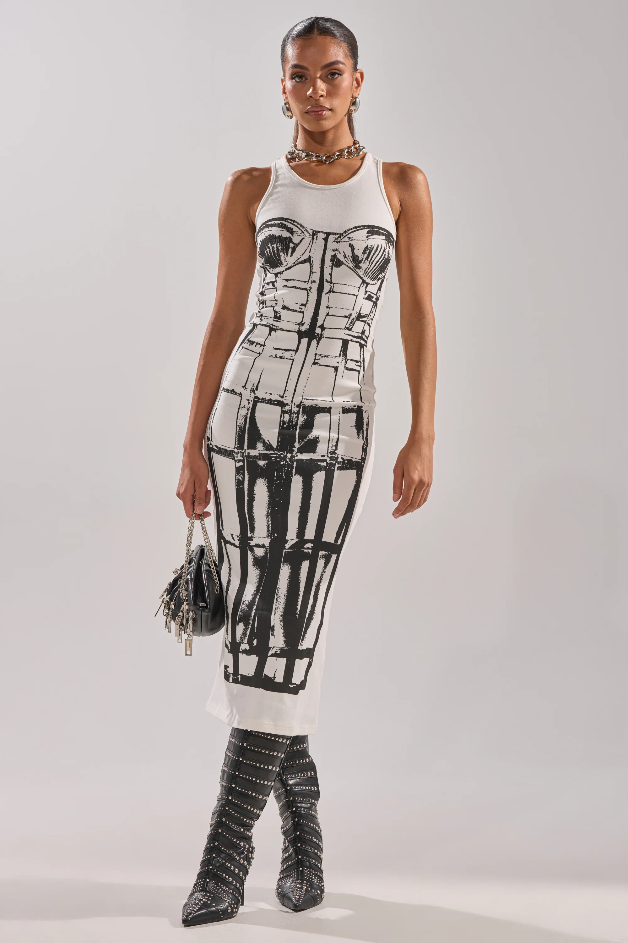 BREAK FREE PRINTED MIDI DRESS - Image 2