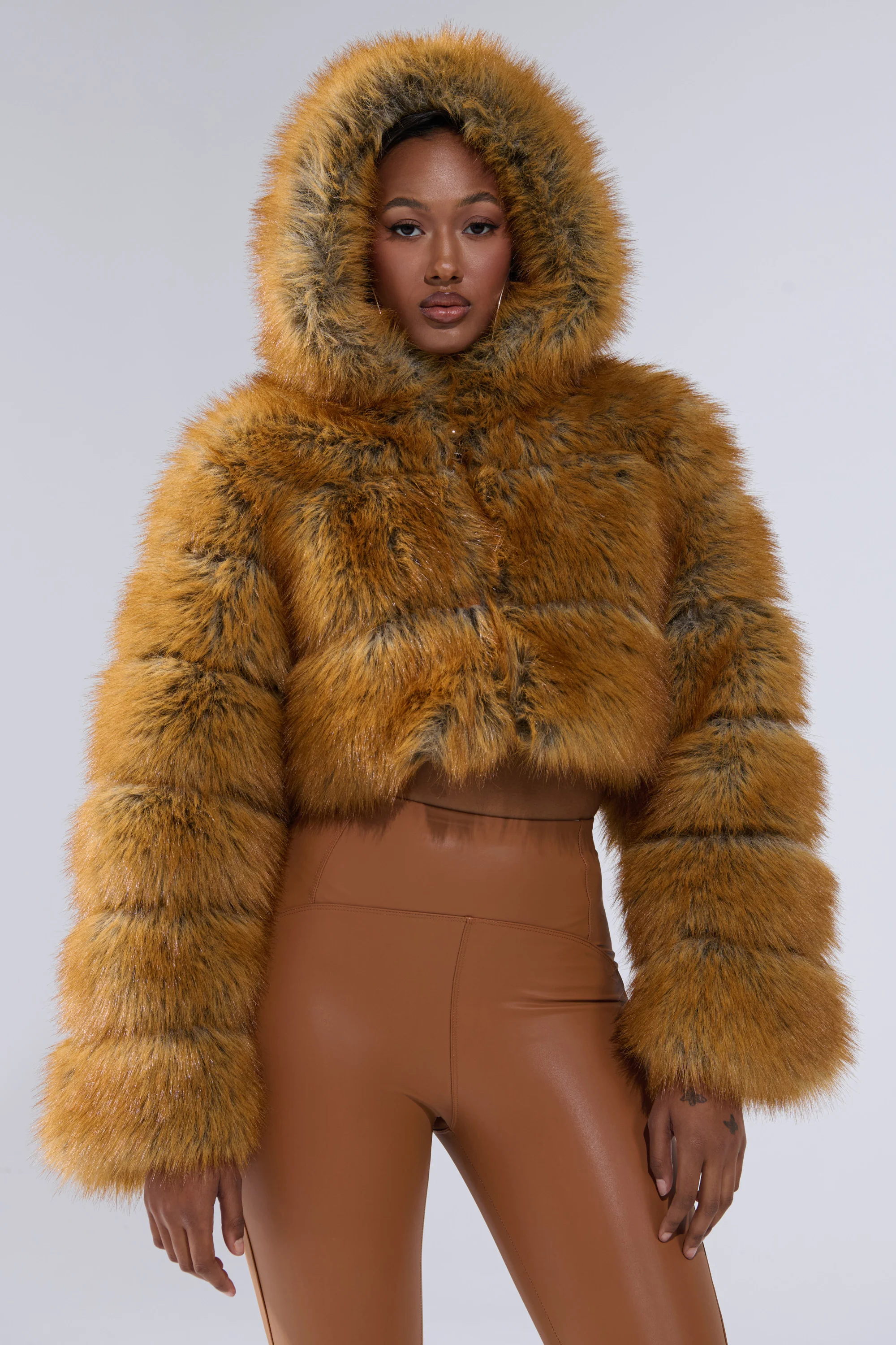 BREAK THE BANK HOODED FAUX FUR - Image 6