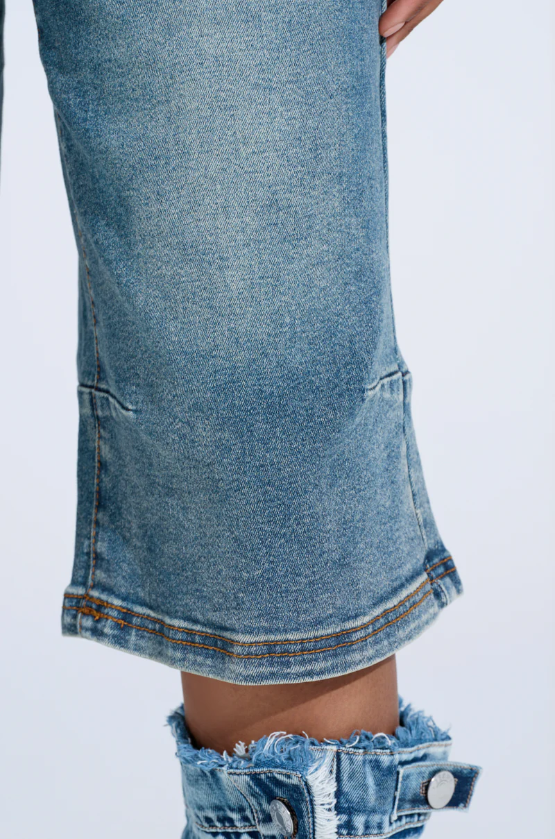 BREAK UP WITH HIM DENIM SHORTS - Image 7