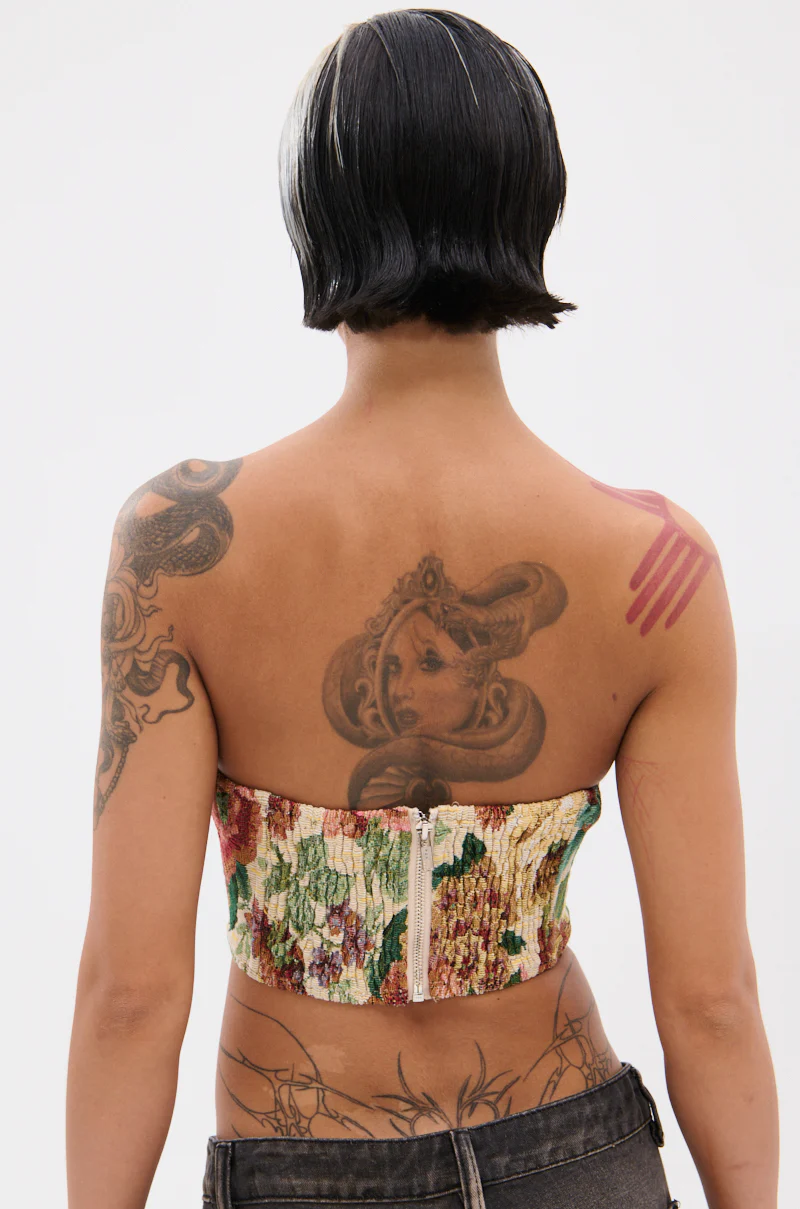 BRIGETTE DISTRESSED JACQUARD CORSET - Image 5
