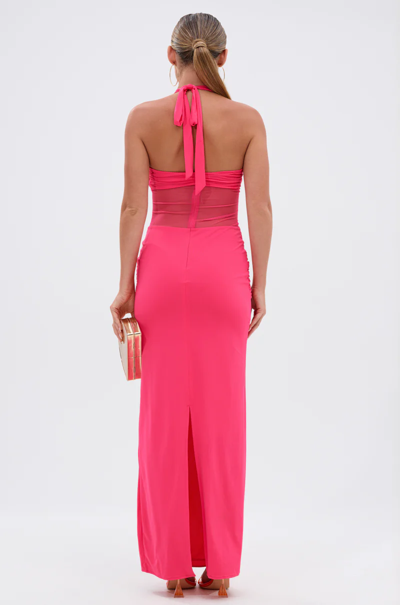 BRIGHT AS THE SKY MESH MAXI DRESS - Image 4