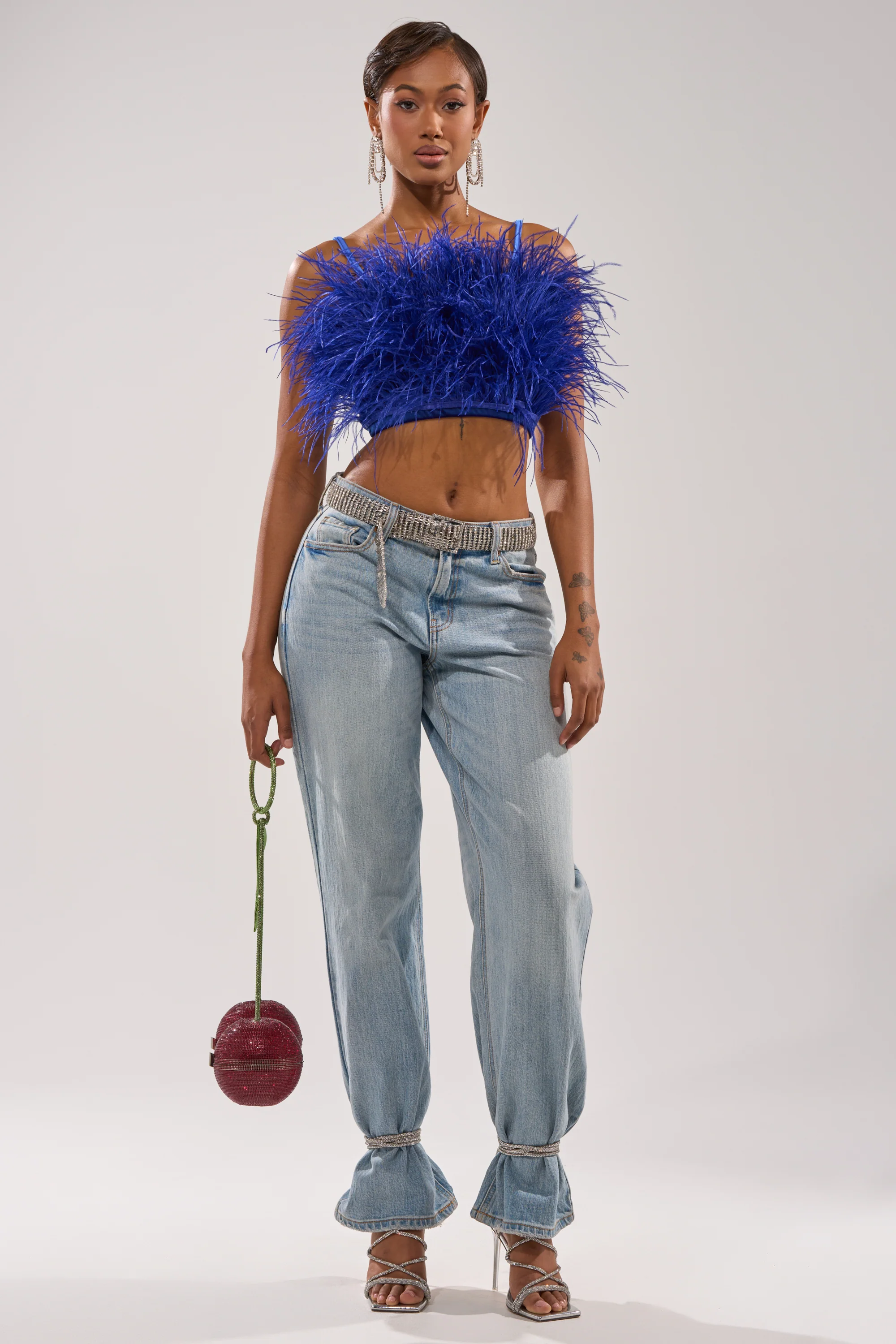 BRIGHT LIGHTS FEATHER TOP - Image 7