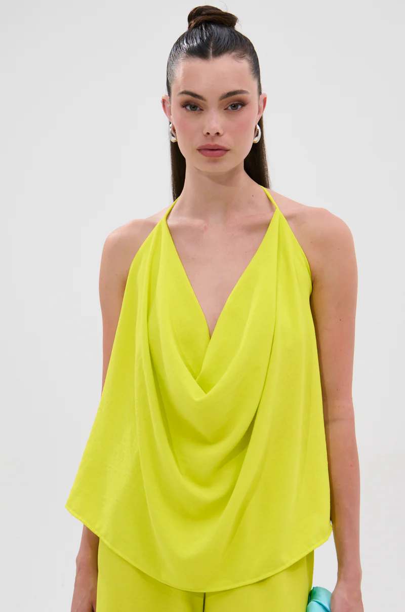 BRIGHTEST IN THE CITY COWL NECK BLOUSE - Image 4