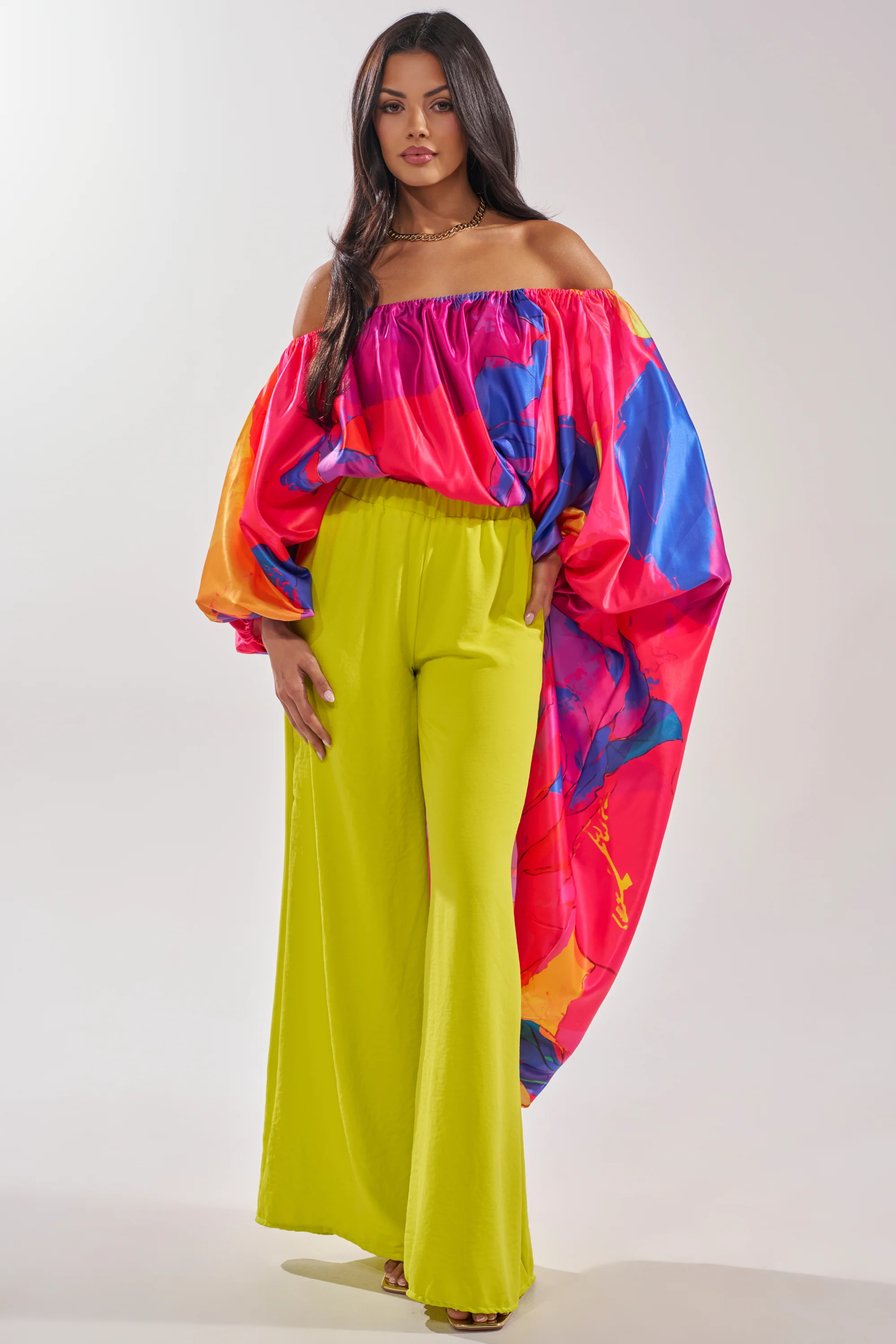 BRIGHTEST IN THE CITY PALAZZO PANT - Image 5