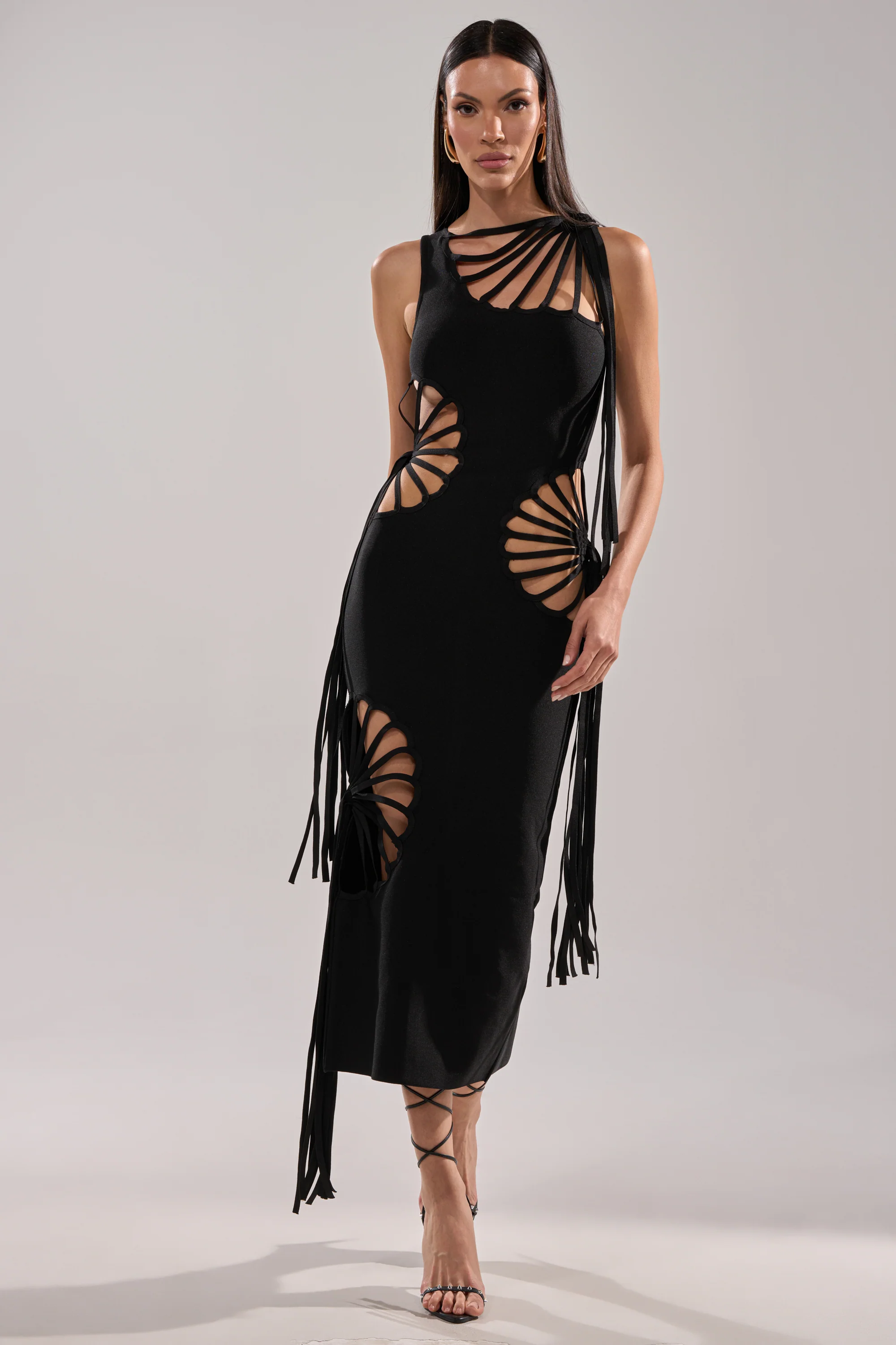 BROOKE CUTOUT MIDI DRESS - Image 3