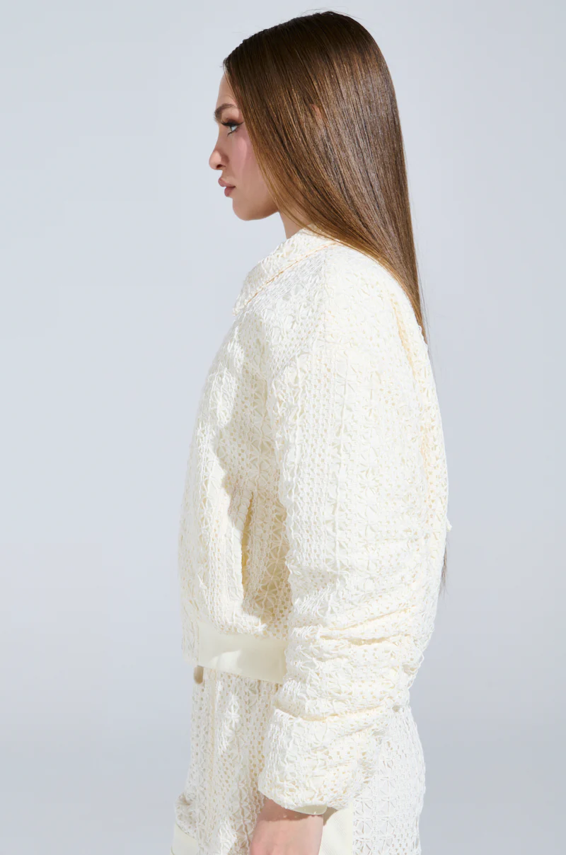 BROOKLYN CROCHET BOMBER - Image 3
