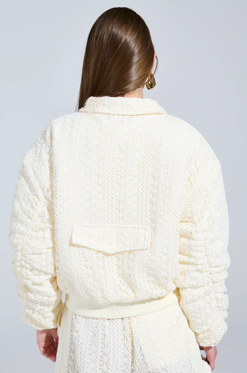 BROOKLYN CROCHET BOMBER - Image 4