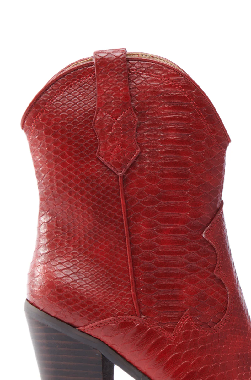 BROOKLYN RED WESTERN COWBOY BOOTIE - Image 7