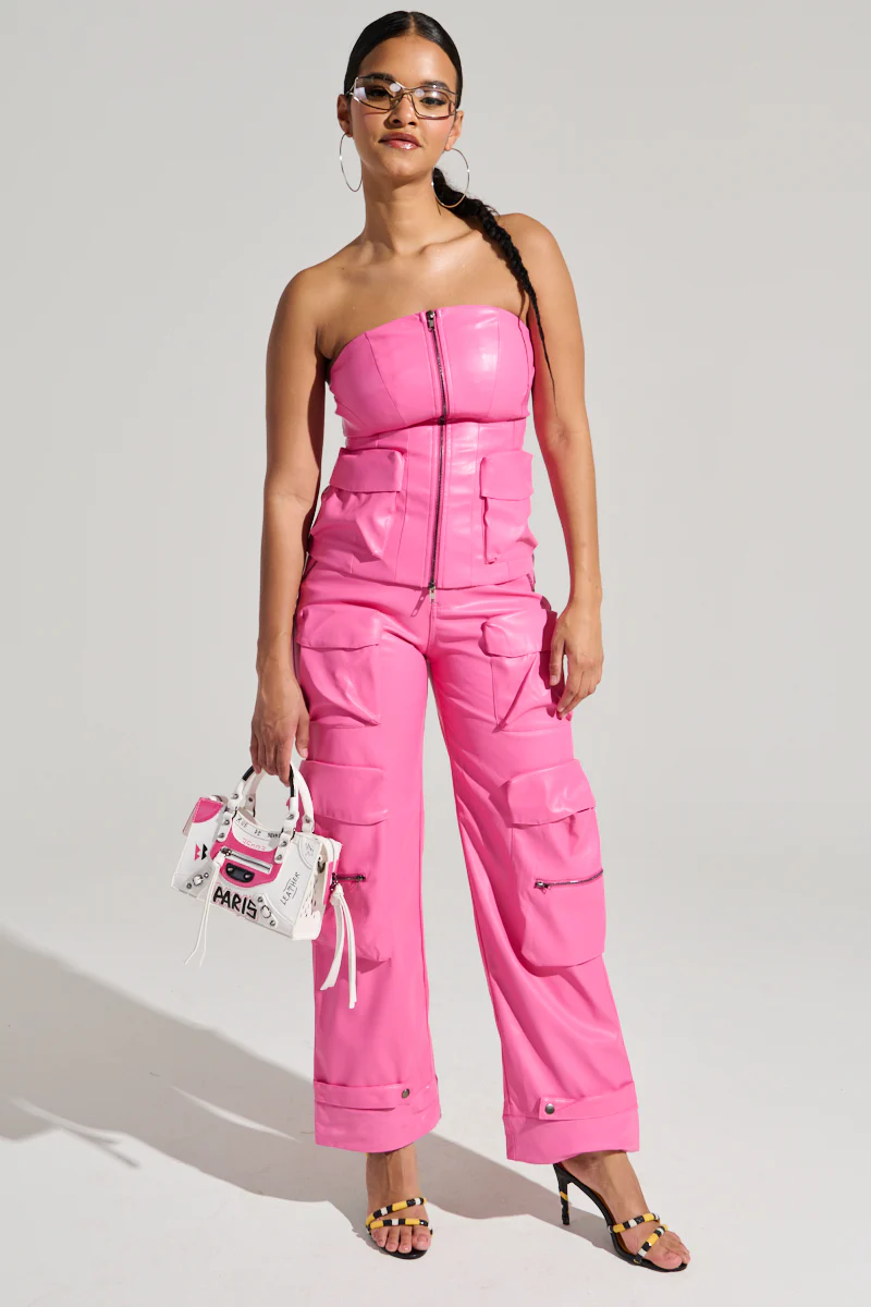 BUBBLEGUM SHORTY CORSET TOP IN PINK - Image 10