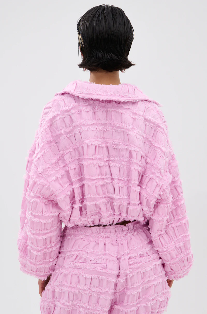 BUBBLEGUM BUBBLE HEM BOMBER - Image 3