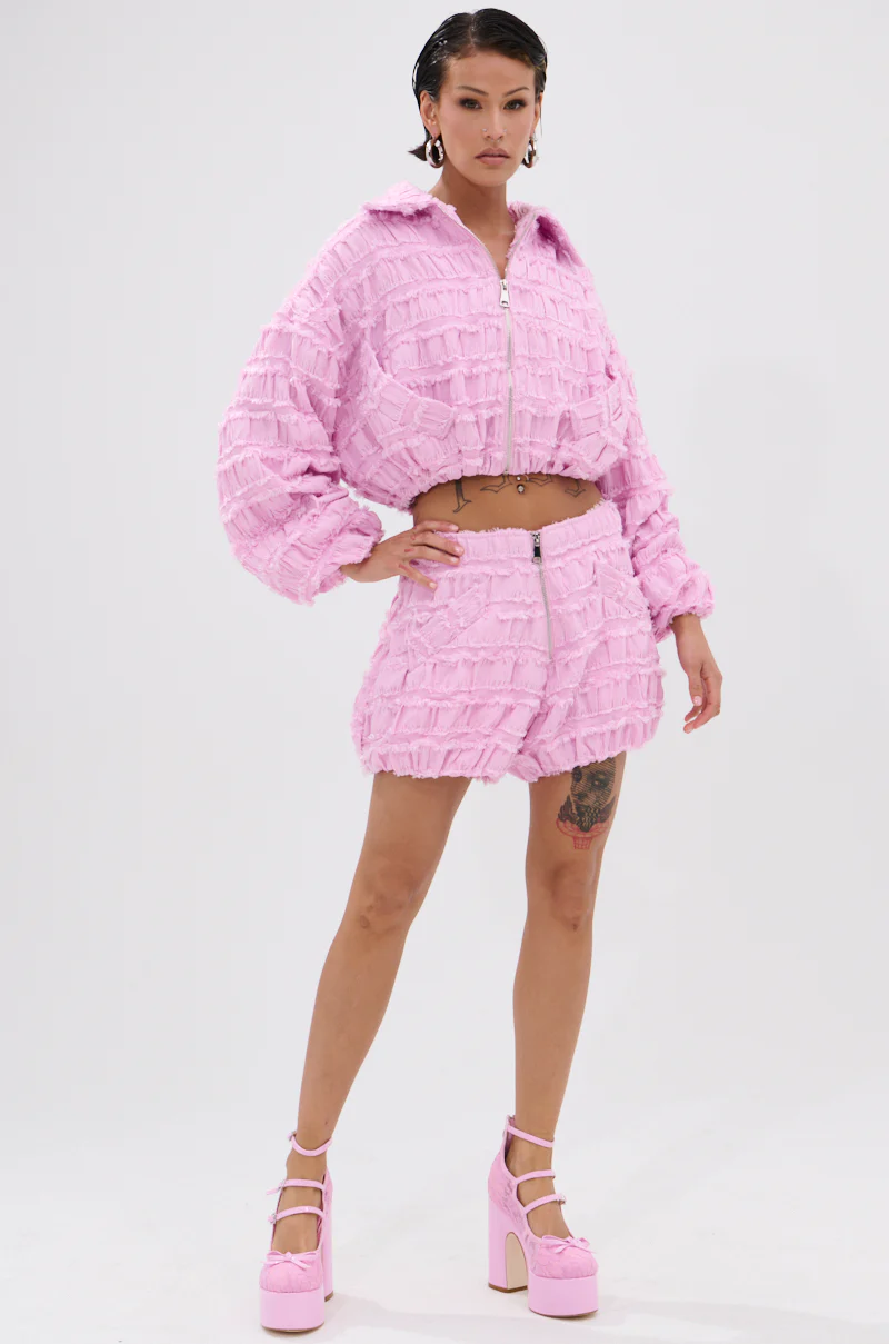 BUBBLEGUM BUBBLE HEM SHORT - Image 5