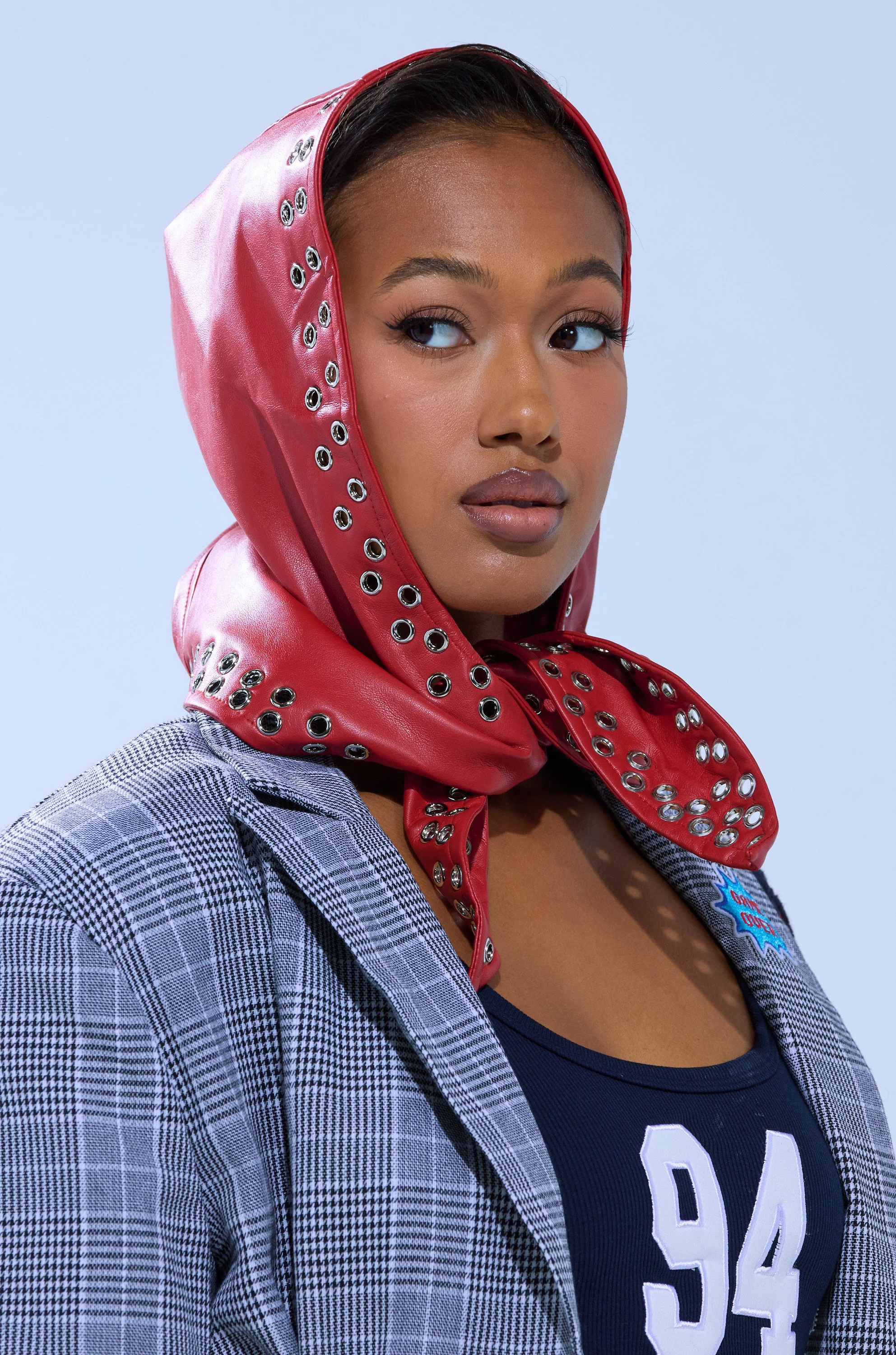 BUCKLE UP PU HEADSCARF - Image 4