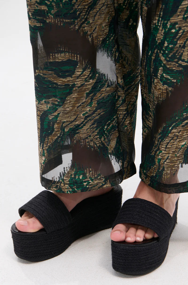 BUDZA BLACK FLATFORM SANDAL - Image 7