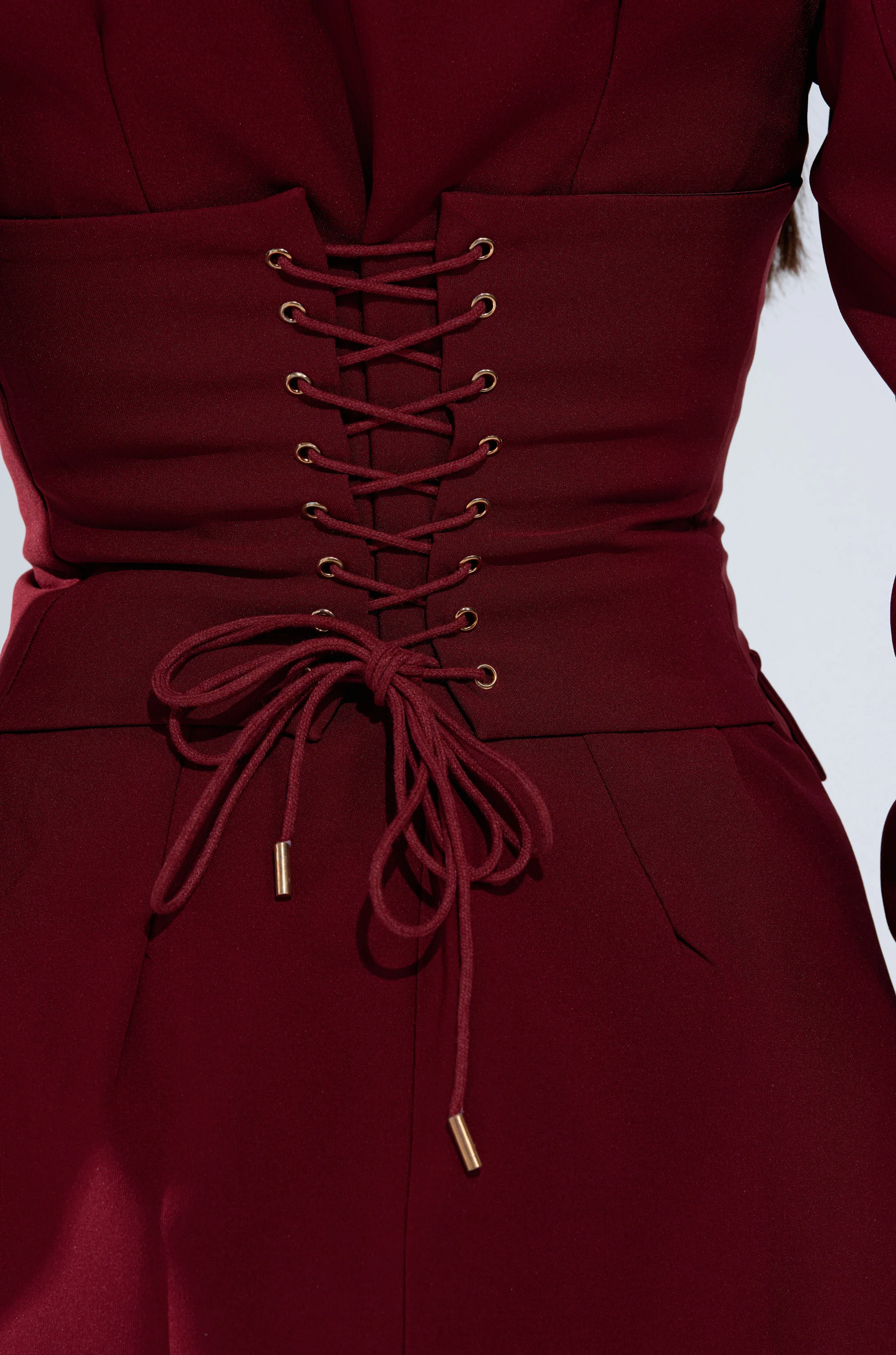 BUSINESS CASUAL BLAZER DRESS IN BURGUNDY - Image 10