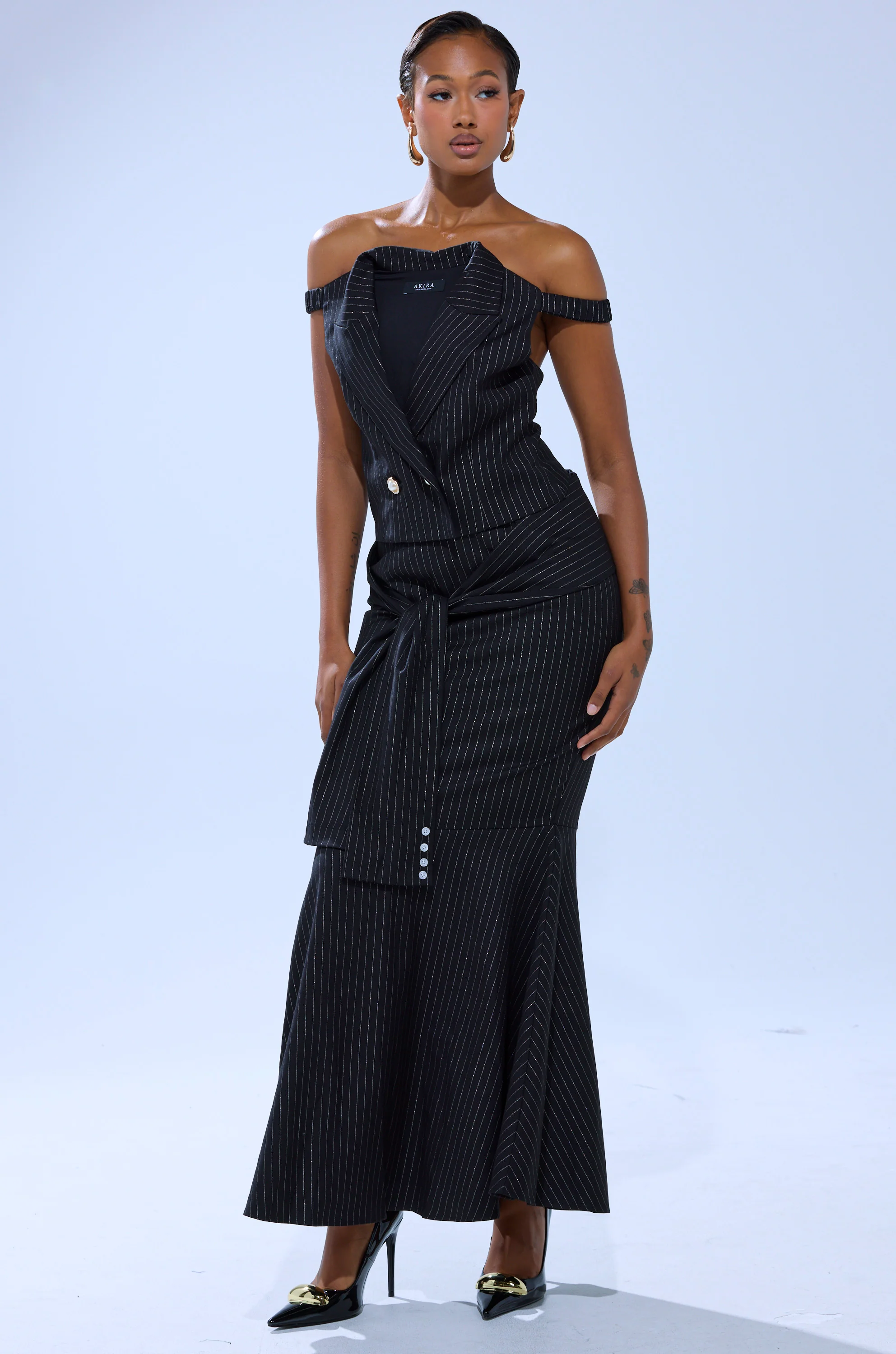 BUSINESS ONLY PINSTRIPE CORSET - Image 6