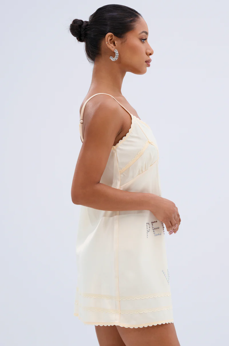 BUSY WORKING SATIN MINI DRESS - Image 4