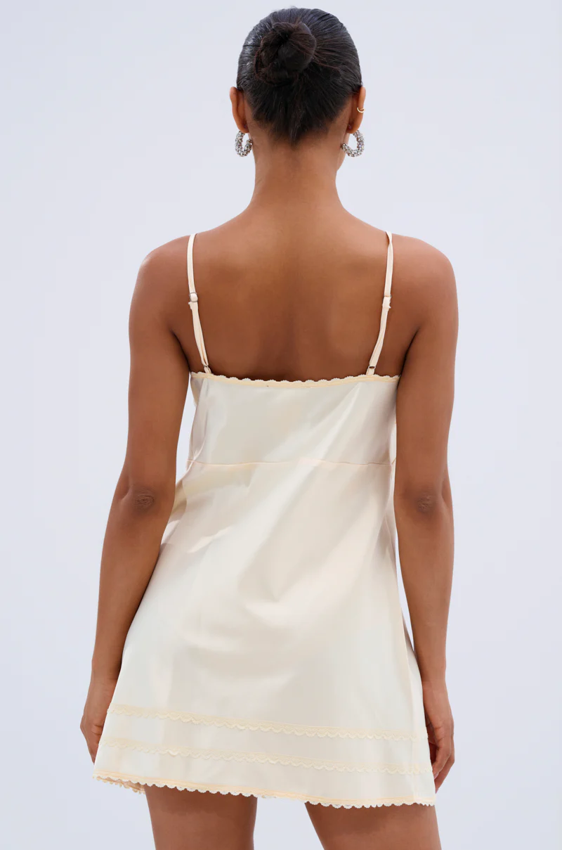 BUSY WORKING SATIN MINI DRESS - Image 5