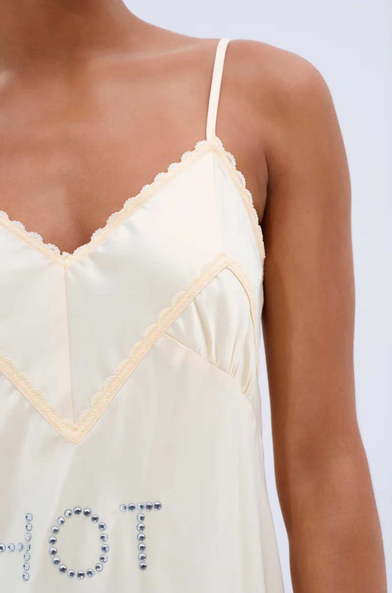 BUSY WORKING SATIN MINI DRESS - Image 8