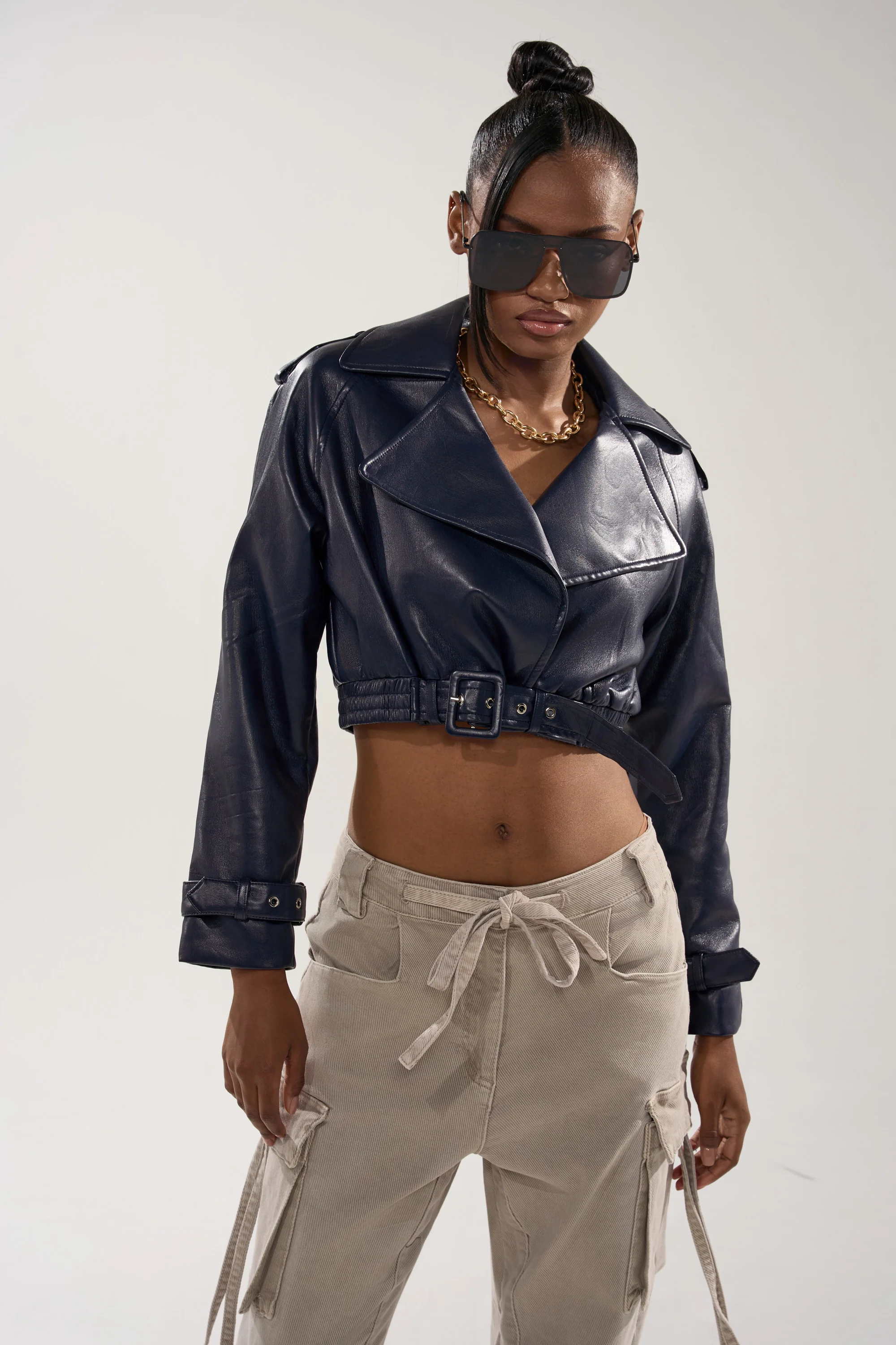 BUTTER LUXE MOTO IN NAVY - Image 4
