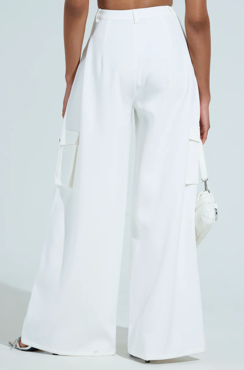 BUTTERCUP CARGO TROUSER IN WHITE - Image 5