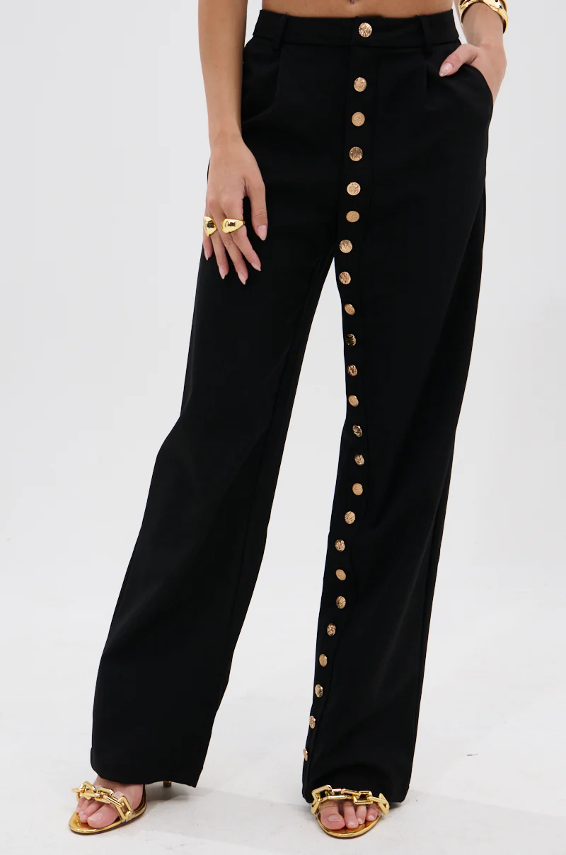 BUTTONED UP STRAIGHT LEG PANT - Image 2