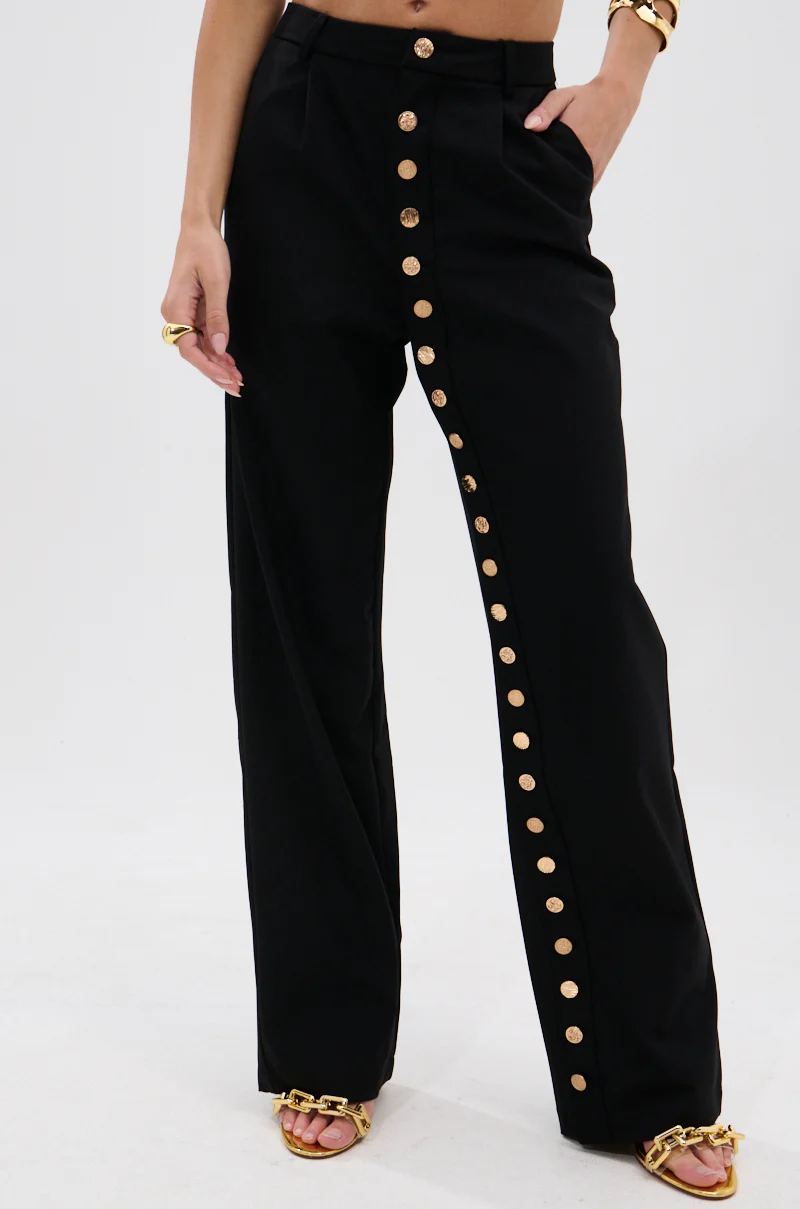 BUTTONED UP STRAIGHT LEG PANT - Image 3