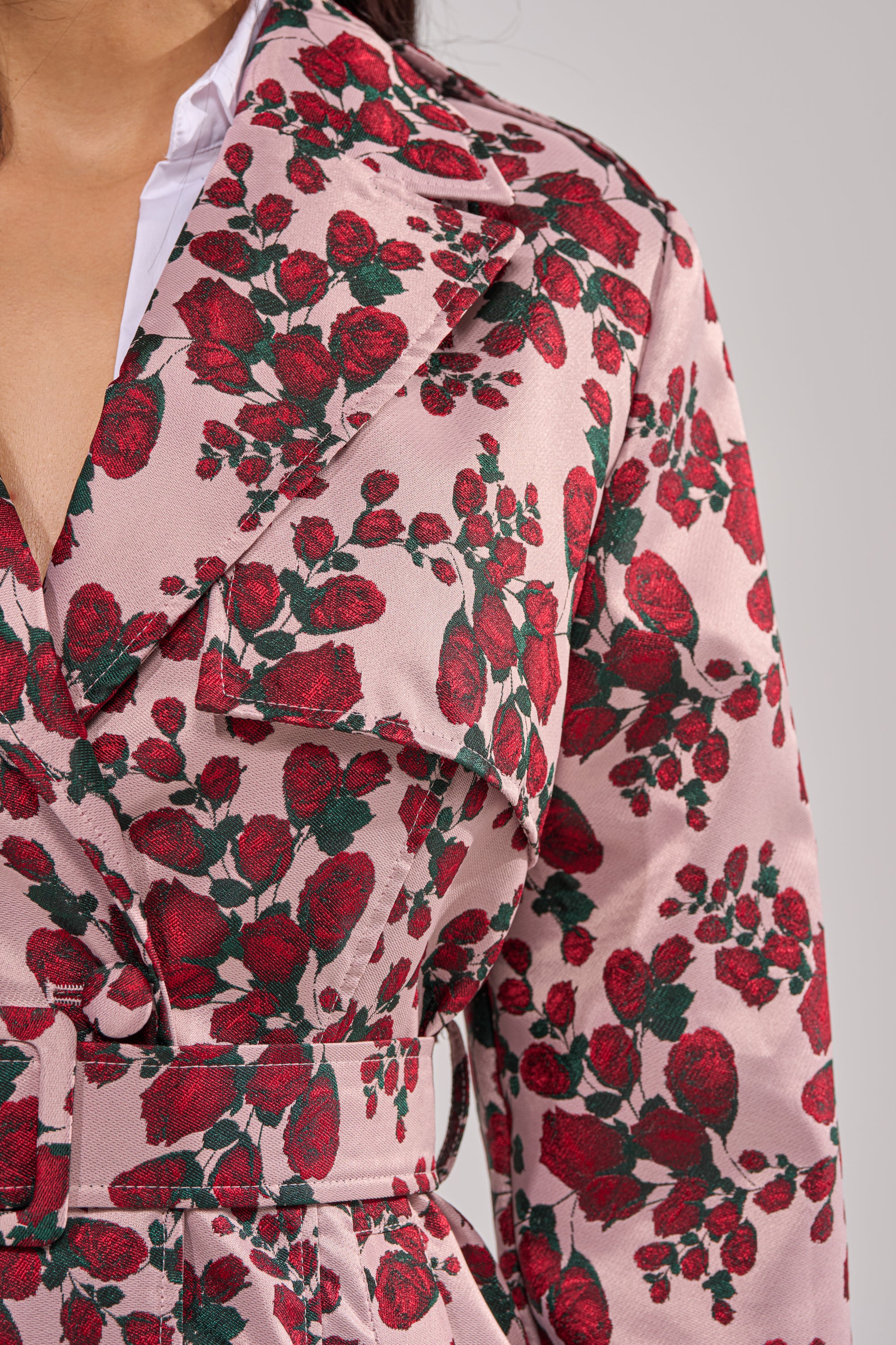 BUY ME ROSES JACQUARD TRENCH - Image 11