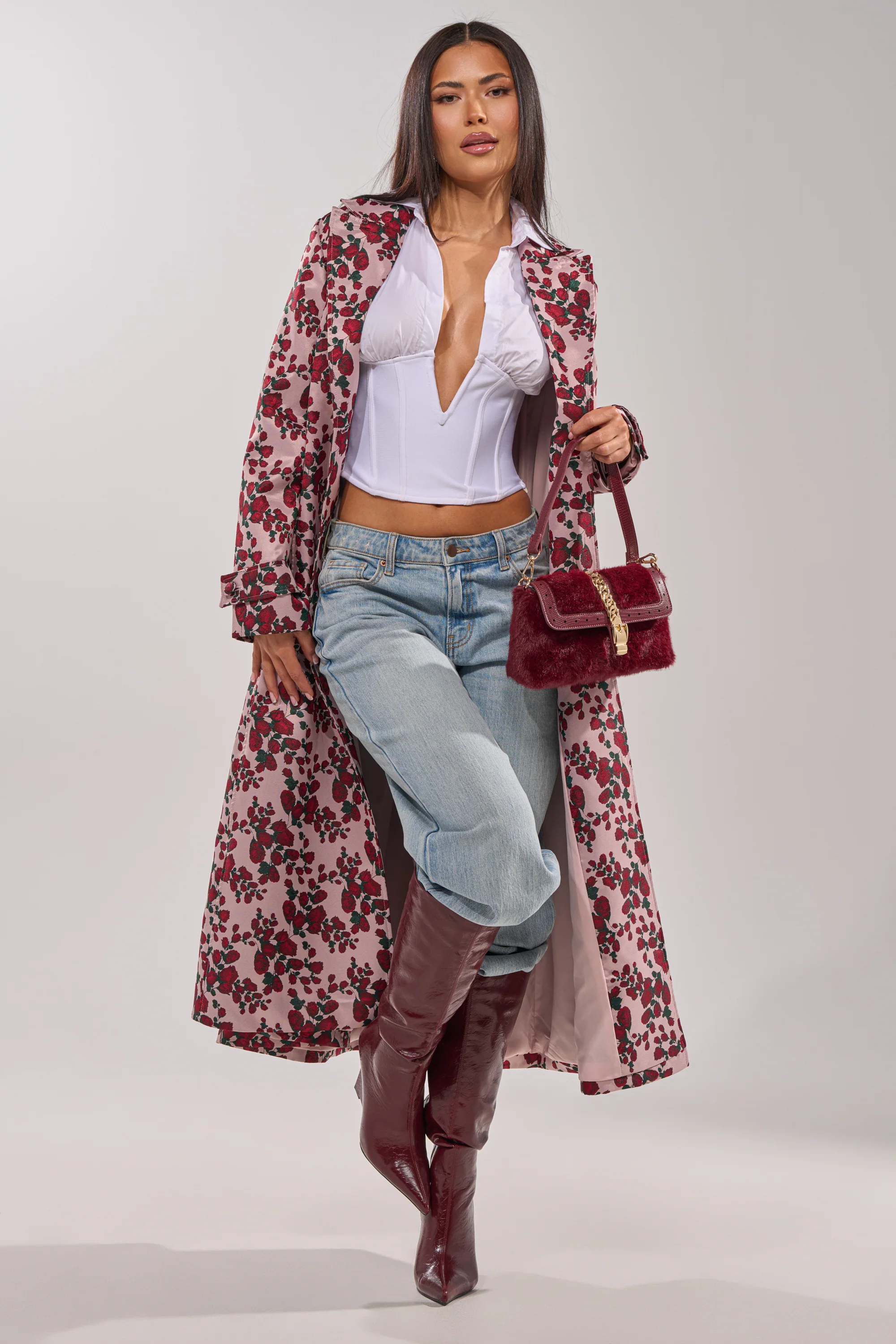BUY ME ROSES JACQUARD TRENCH - Image 3