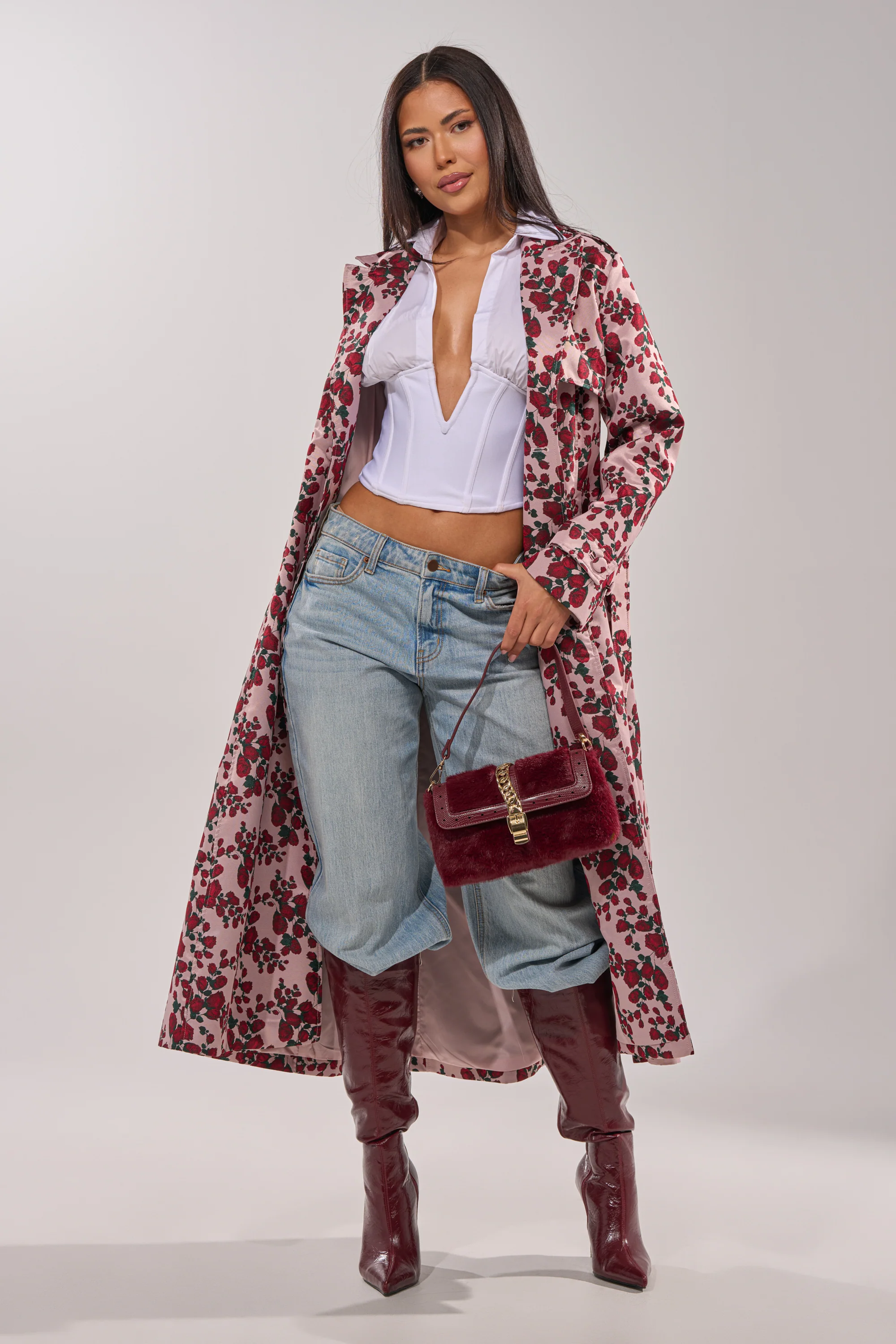 BUY ME ROSES JACQUARD TRENCH - Image 5