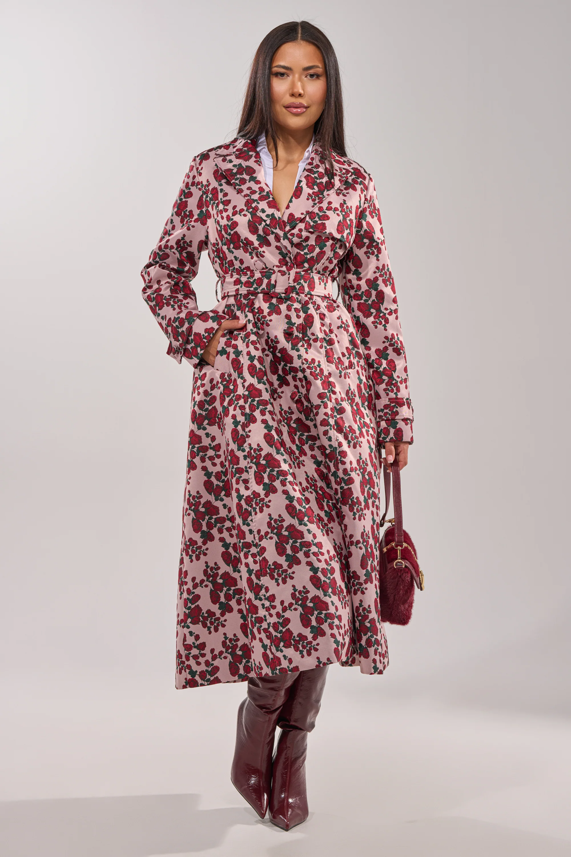 BUY ME ROSES JACQUARD TRENCH - Image 8