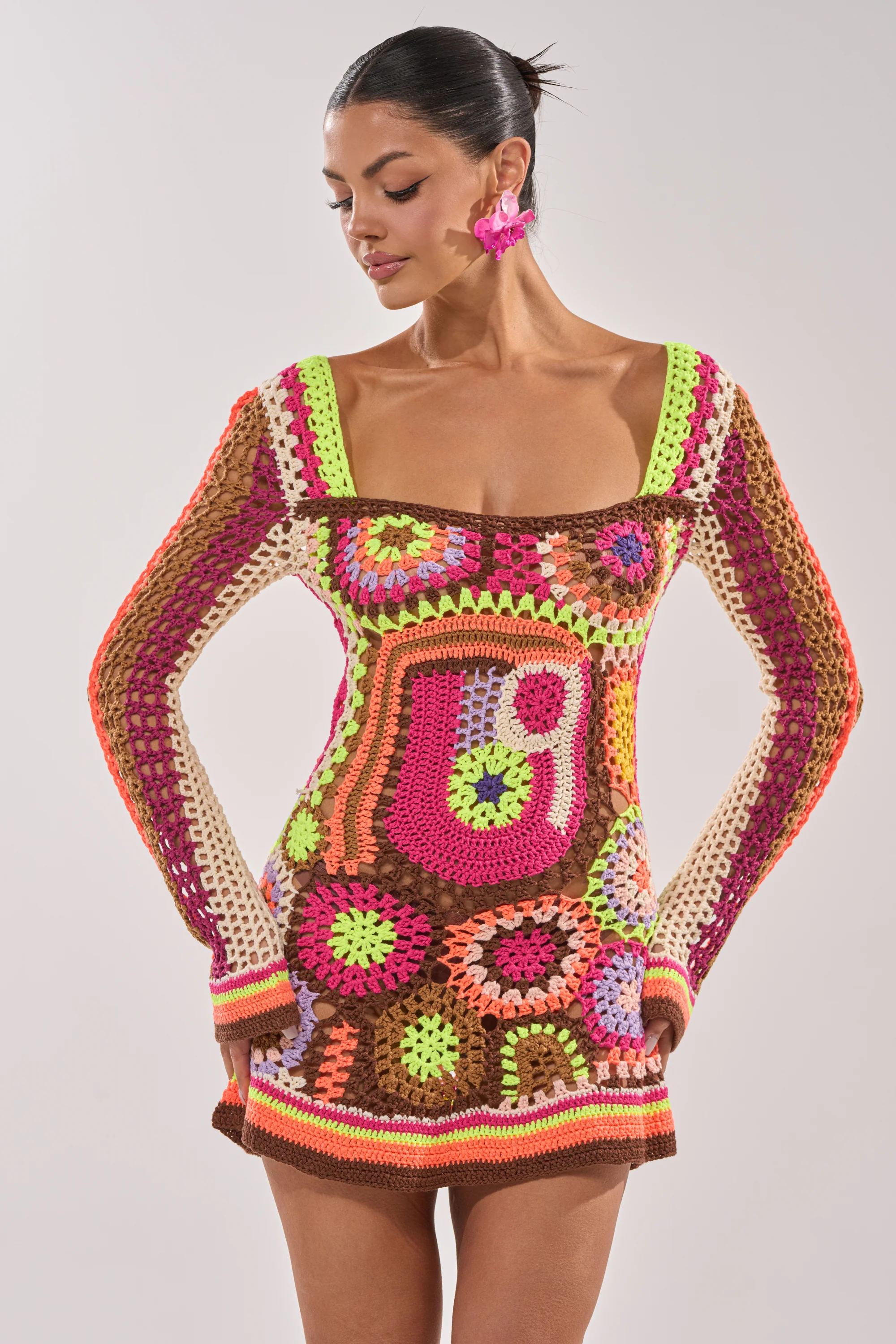 CABANA CROCHET MINI DRESS - Image 3