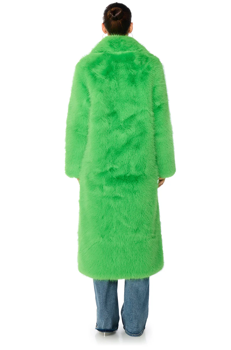 CADENCE FAUX FUR LONG JACKET - Image 6