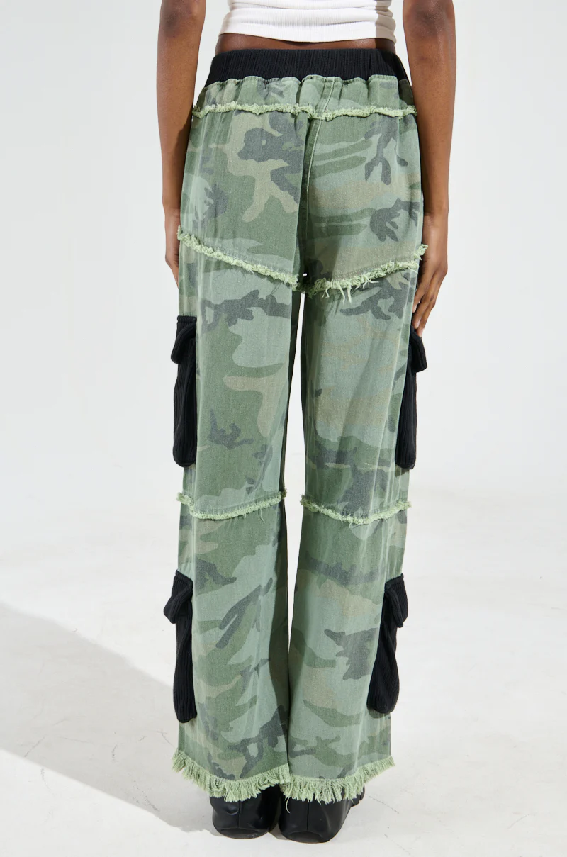 CADET MIXED MEDIA WIDE LEG PANT - Image 5