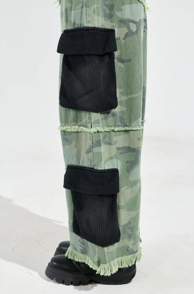 CADET MIXED MEDIA WIDE LEG PANT - Image 8