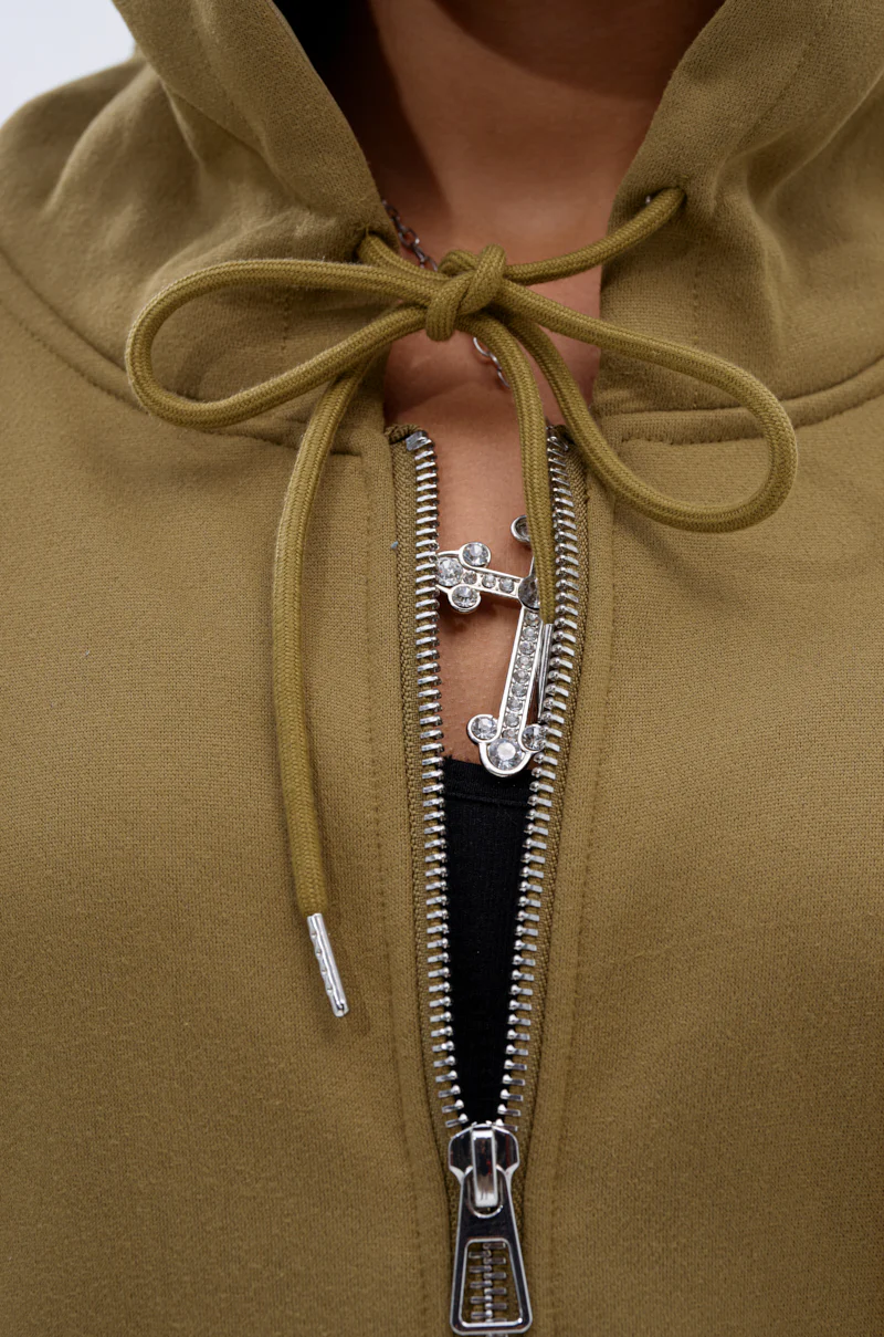 CALI MULTI ZIPPER HOODED SWEATSHIRT - Image 13