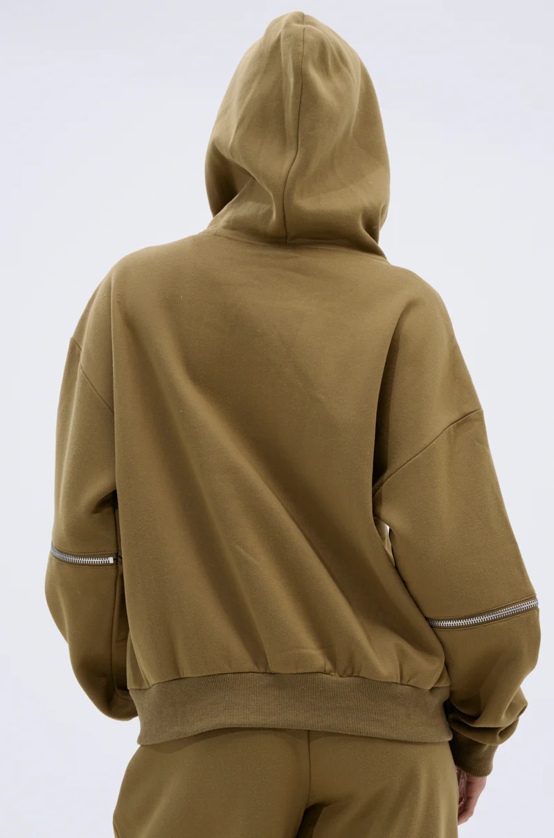 CALI MULTI ZIPPER HOODED SWEATSHIRT - Image 8