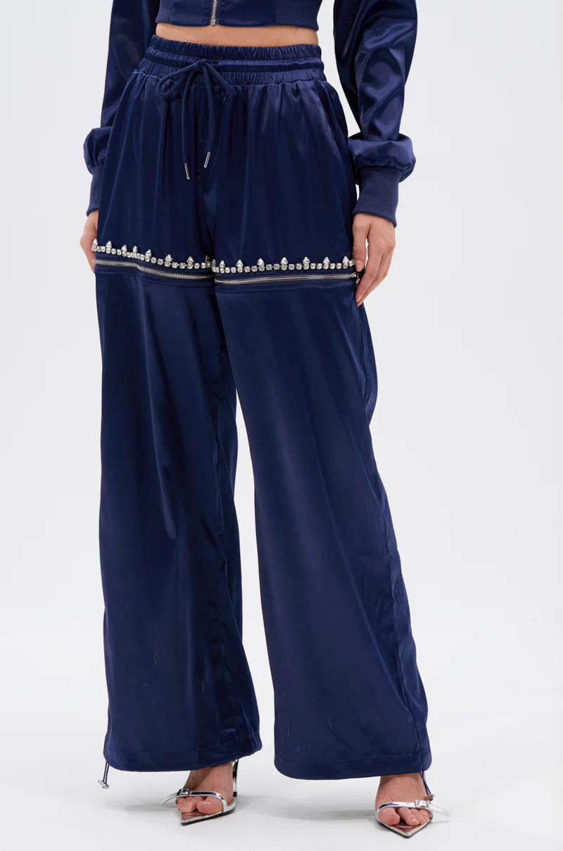 CALL BACK CUTOUT SATIN JOGGER - Image 3