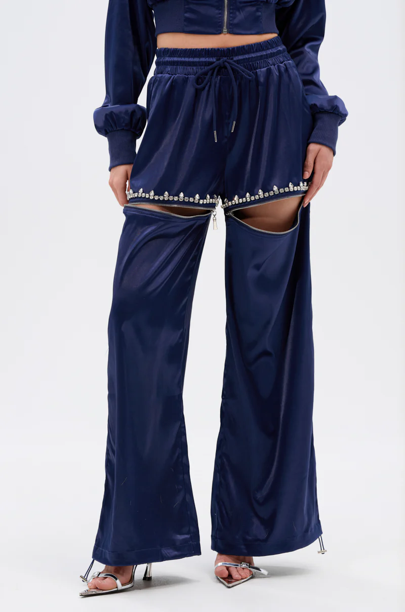 CALL BACK CUTOUT SATIN JOGGER - Image 4