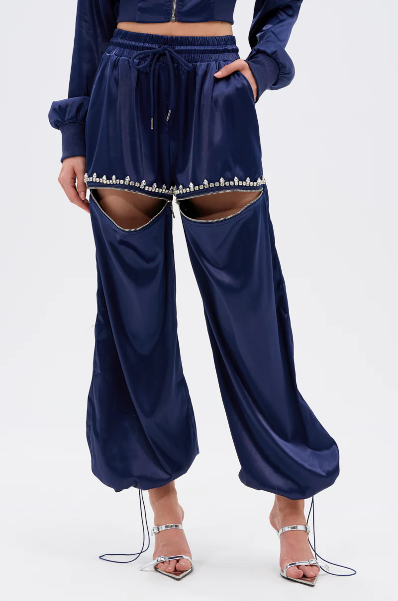 CALL BACK CUTOUT SATIN JOGGER - Image 5