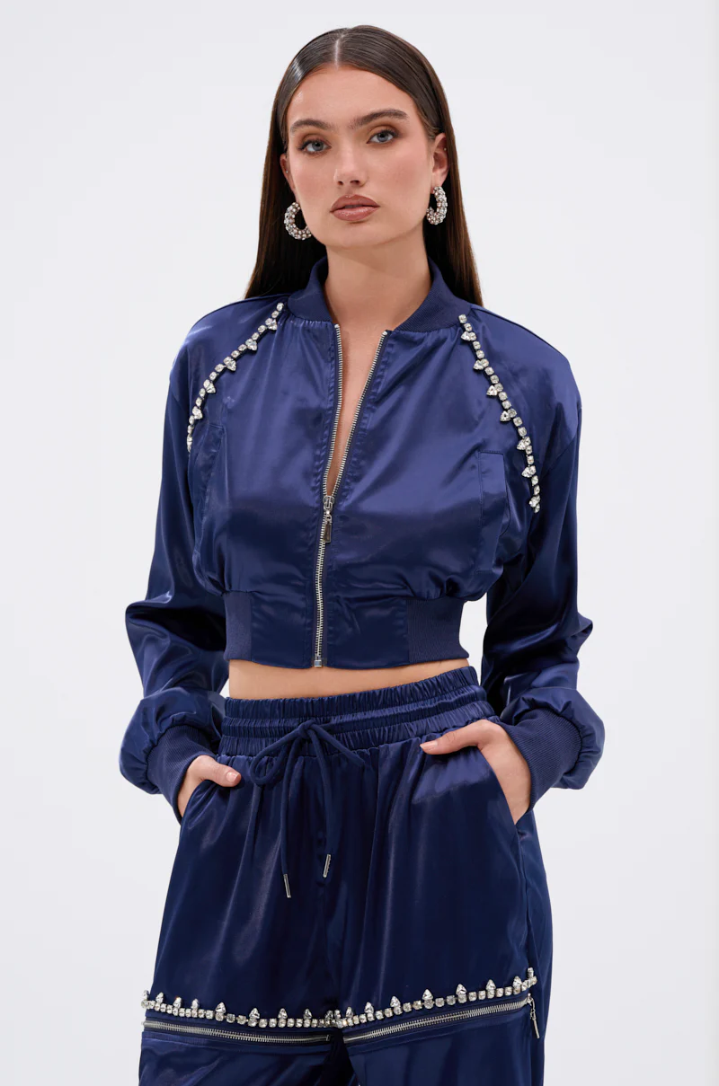 CALL BACK SATIN BOMBER - Image 3