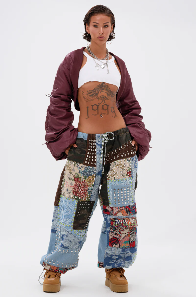 CALL EM CRAZY PATCHWORK JOGGER - Image 10
