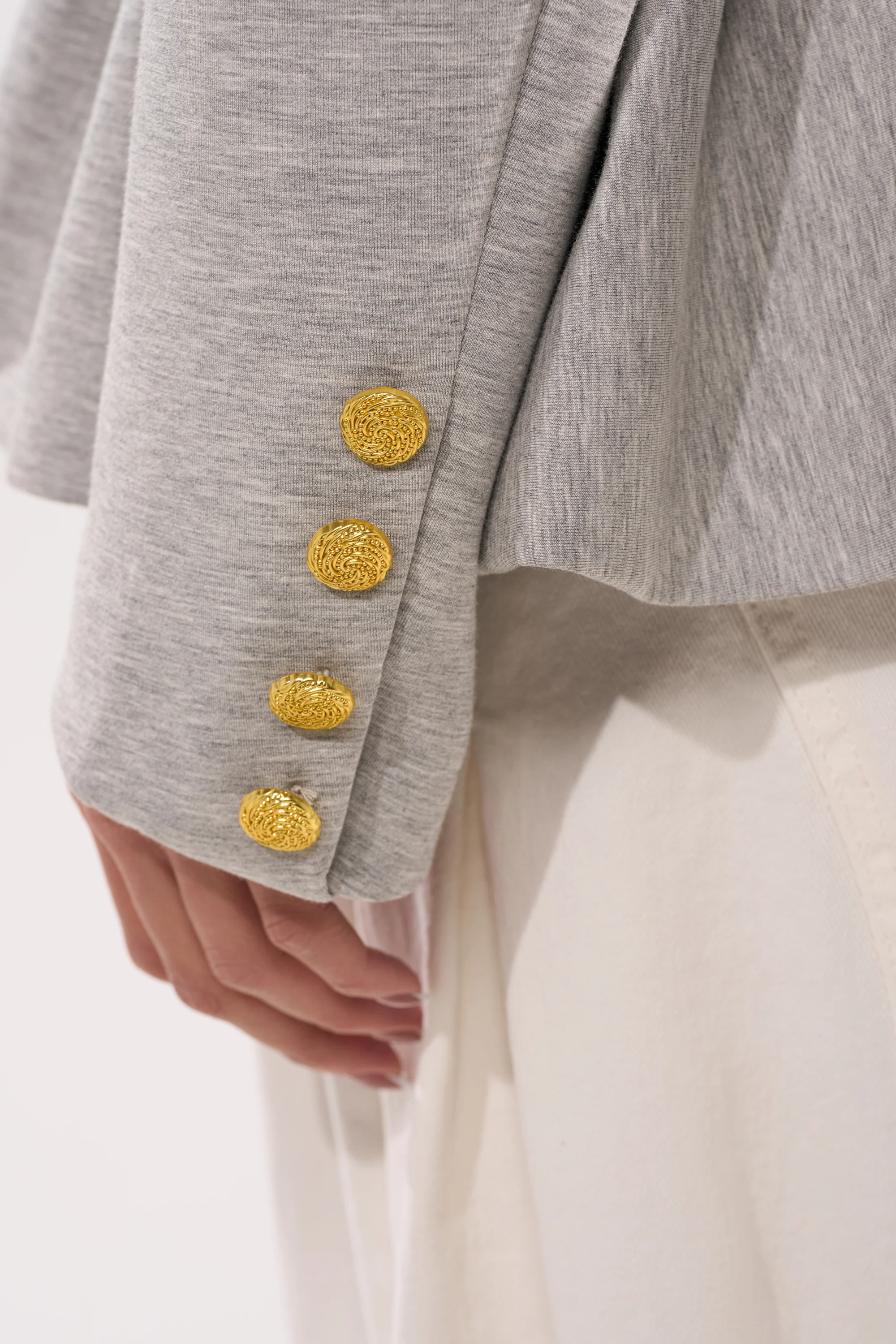 CANARY PEPLUM BLAZER IN SCUBA - Image 9