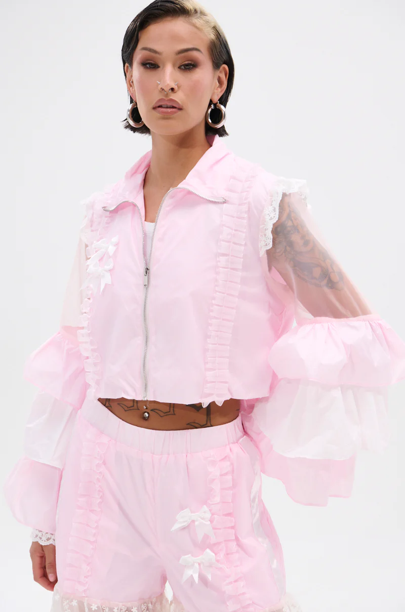 CANDY LACE TRIM WINDBREAKER - Image 3